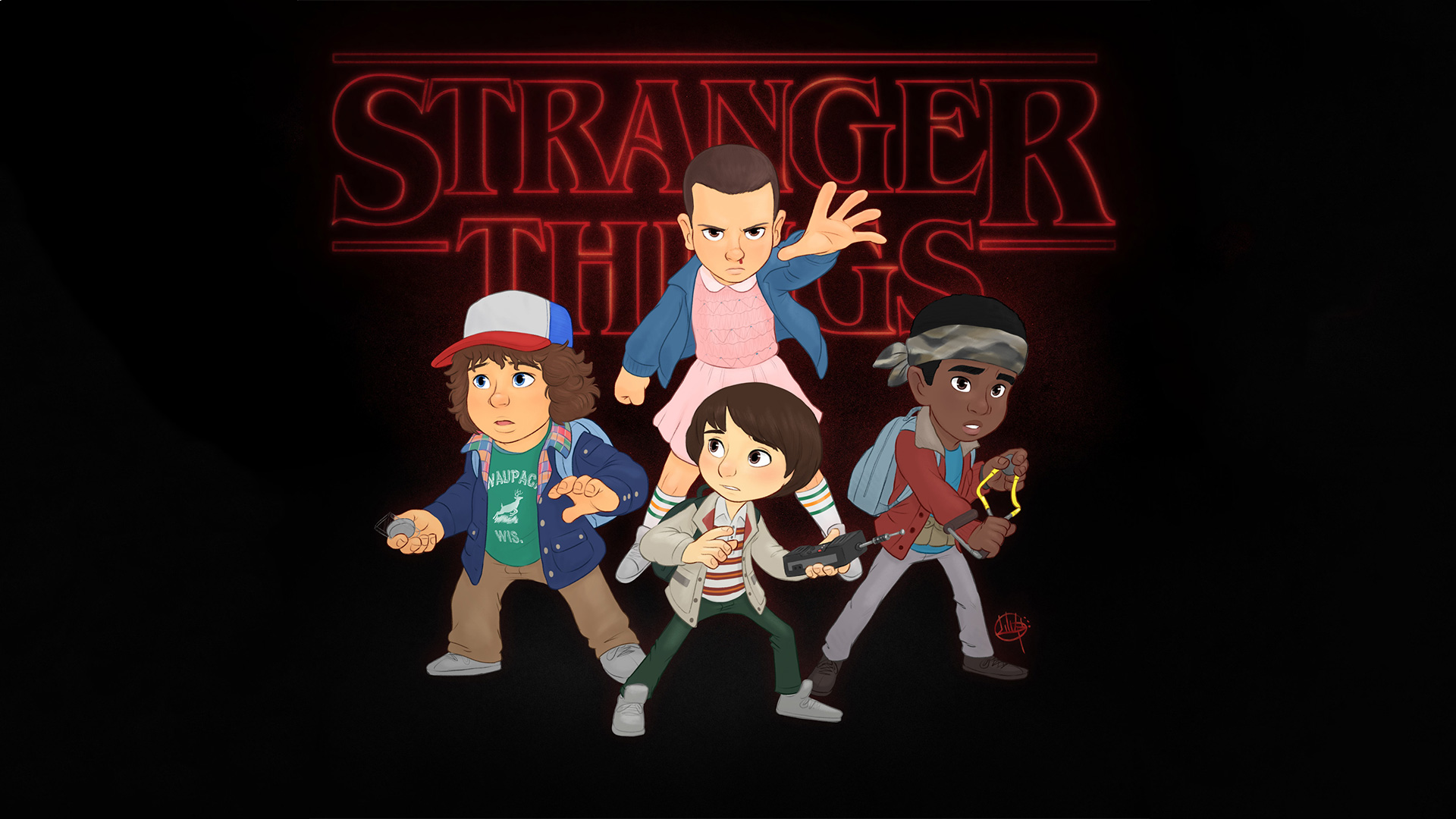 Stranger Things Fan Art Wallpapers