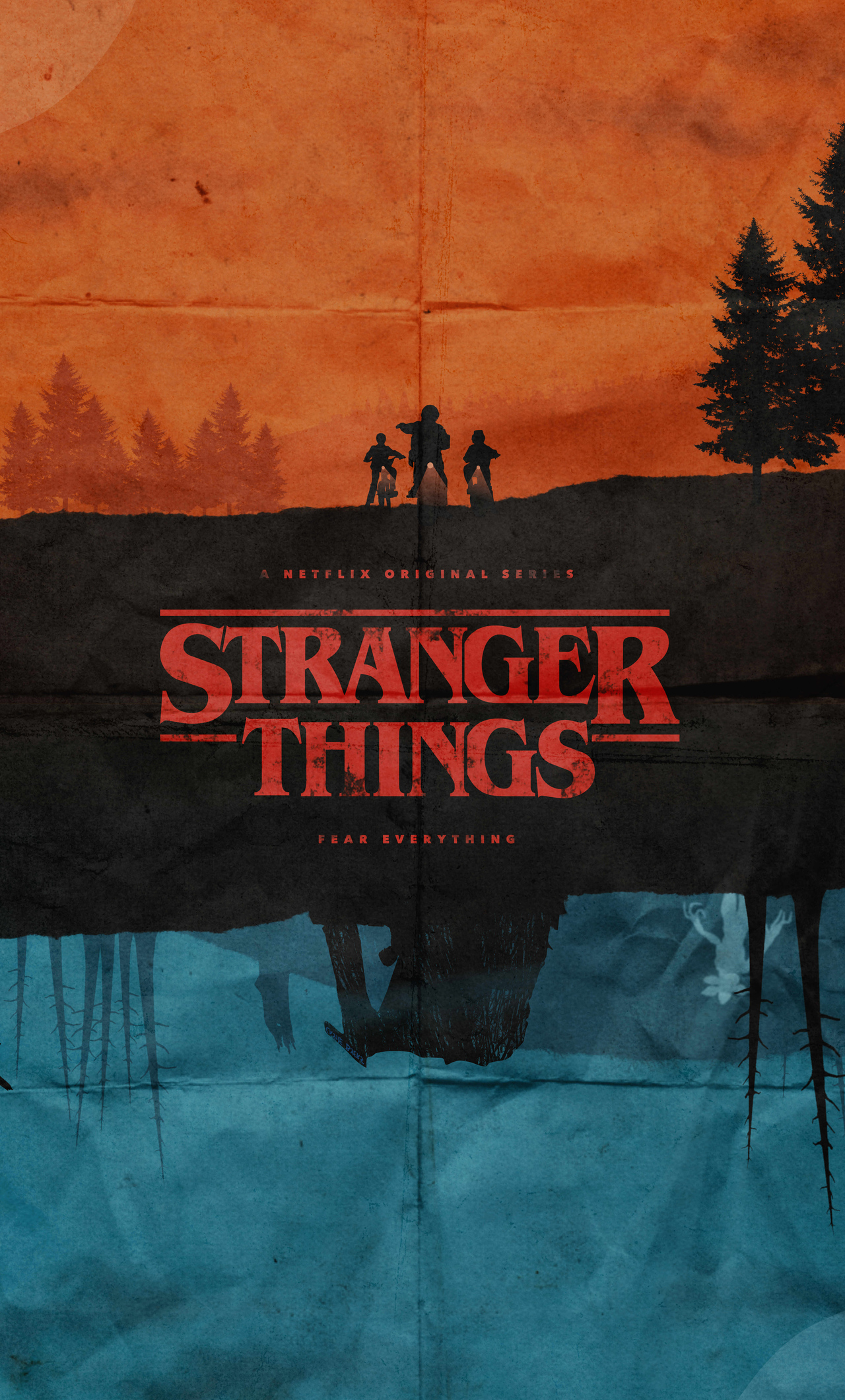 Stranger Things Text Poster Wallpapers