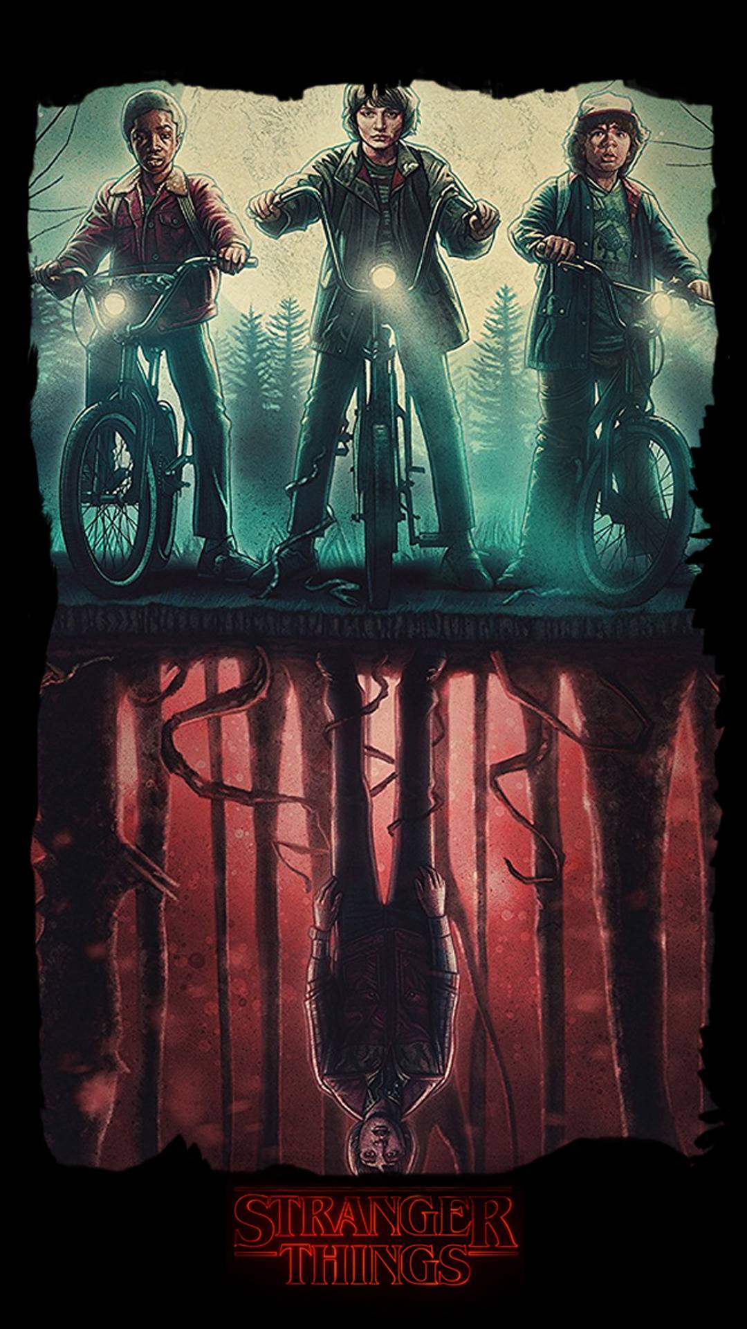 Stranger Things Text Poster Wallpapers