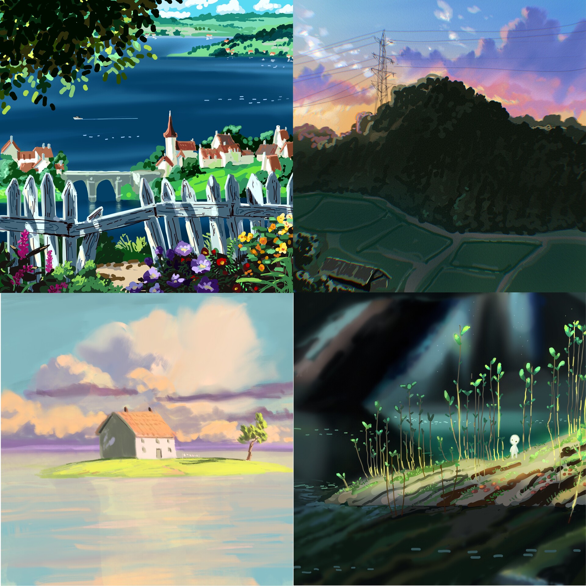 Studio Ghibli Landscape Wallpapers