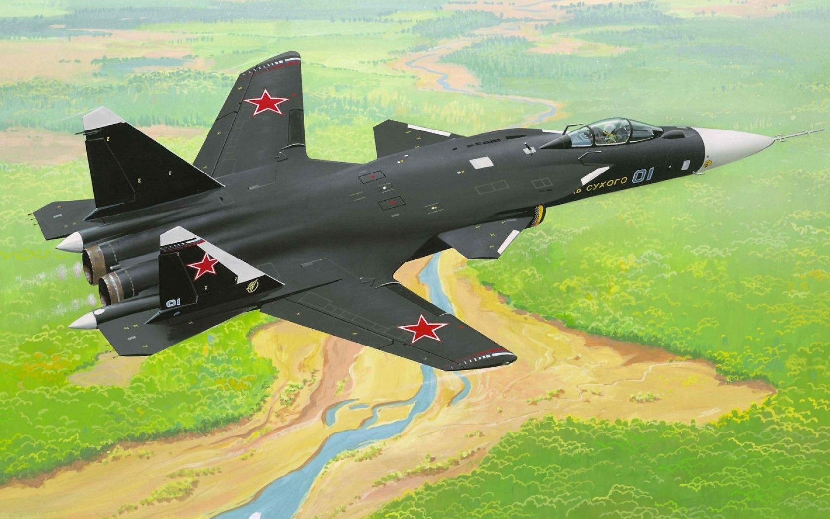 Sukhoi Su-47 Wallpapers