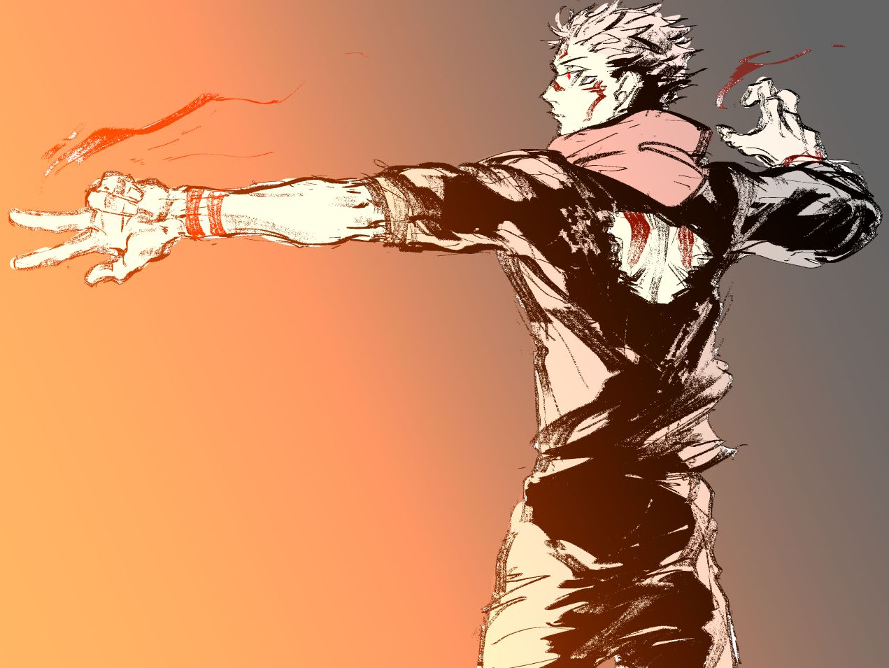 Sukuna Jujutsu Kaisen Art Wallpapers