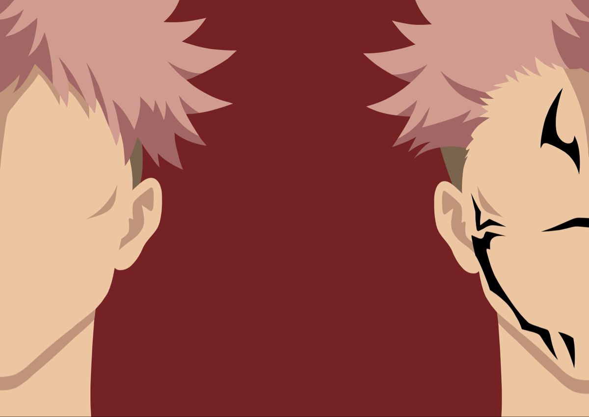 Sukuna Minimal Jujutsu Kaisen Digital Art Wallpapers