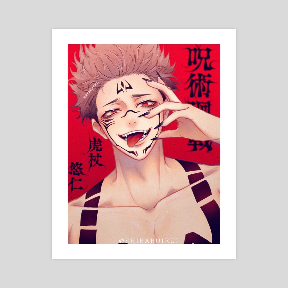 Sukuna Minimal Jujutsu Kaisen Digital Art Wallpapers