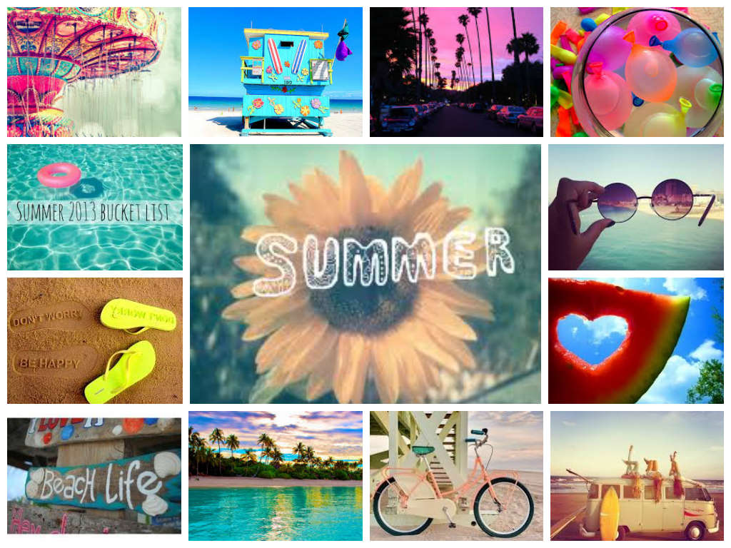 Summer Collage Backgrounds