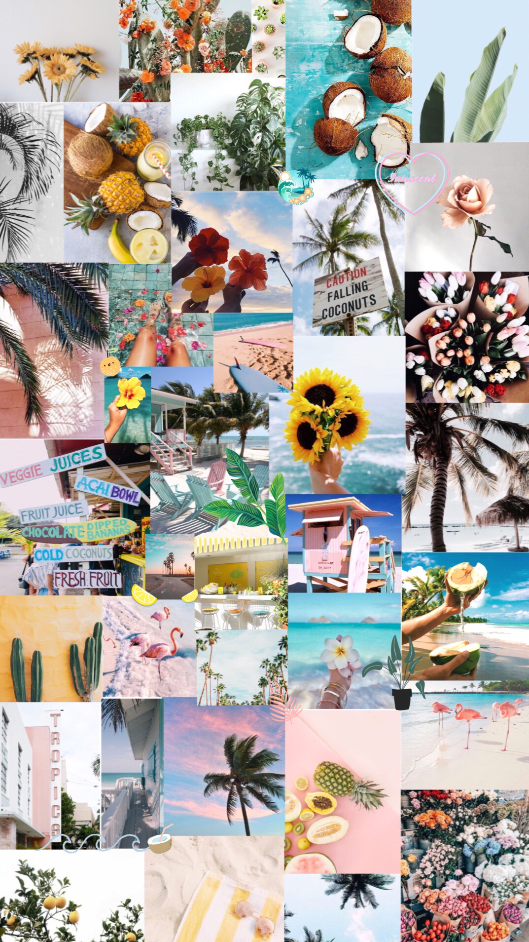 Summer Collage Backgrounds