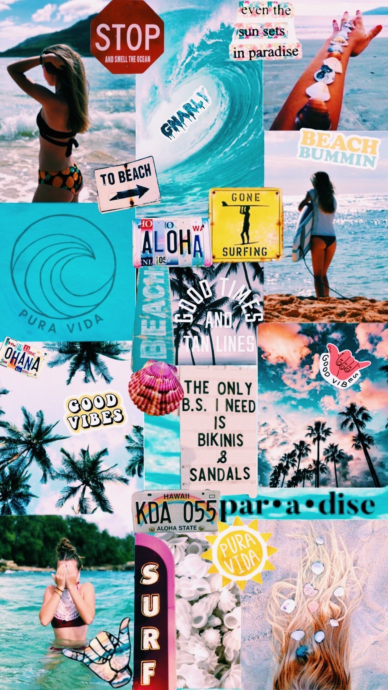 Summer Collage Backgrounds