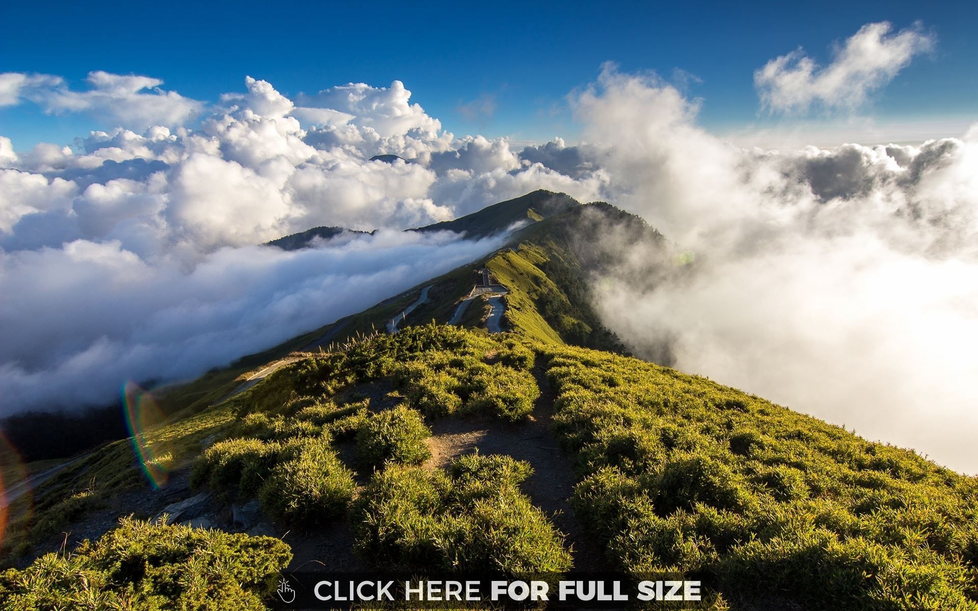 Summit Of Mountain Above The Clouds Wallpapers