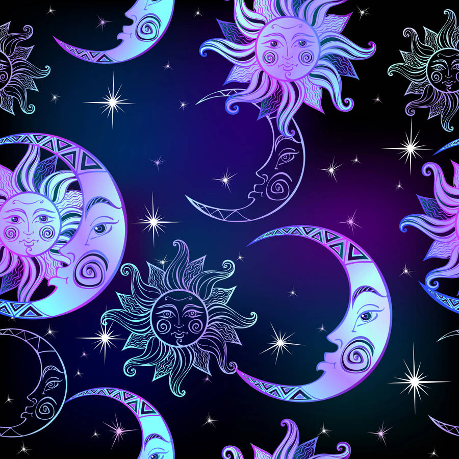 Sun And Moon Background