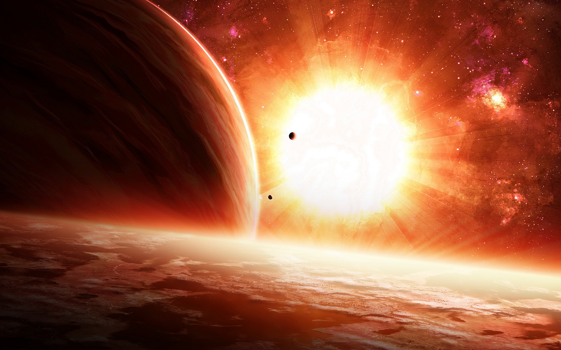 Sun Space Wallpapers