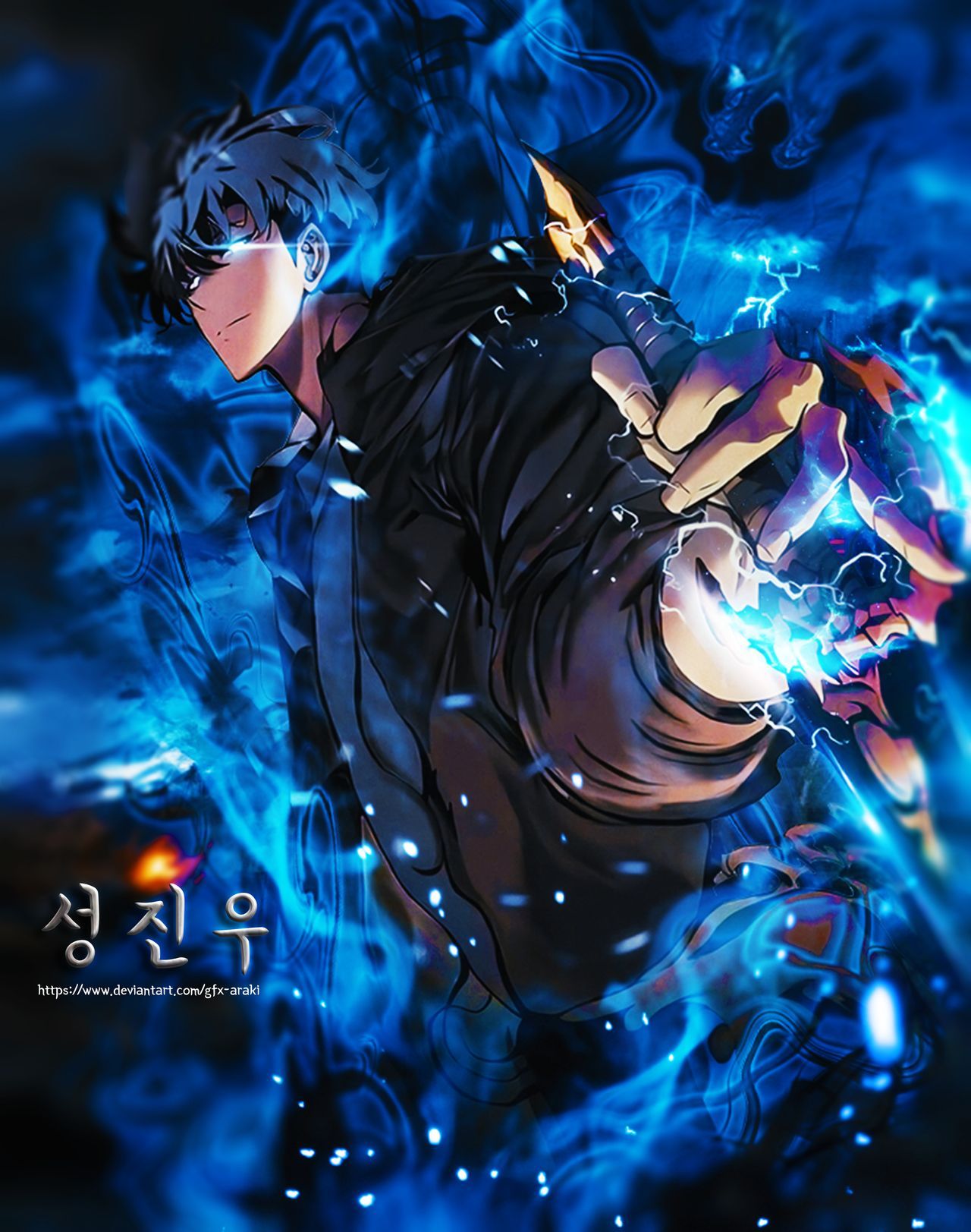 Sung Jin-Woo Art Solo Leveling Wallpapers