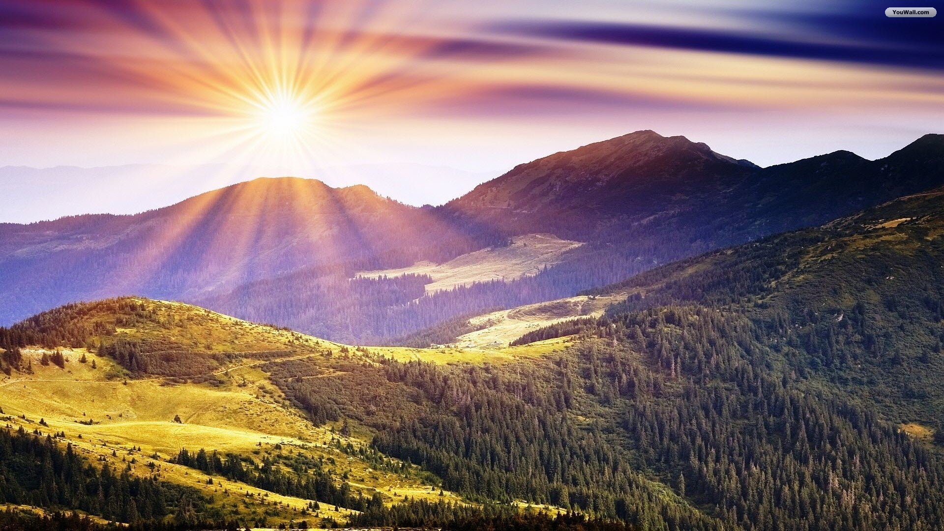 Sunny Mountains Wallpapers