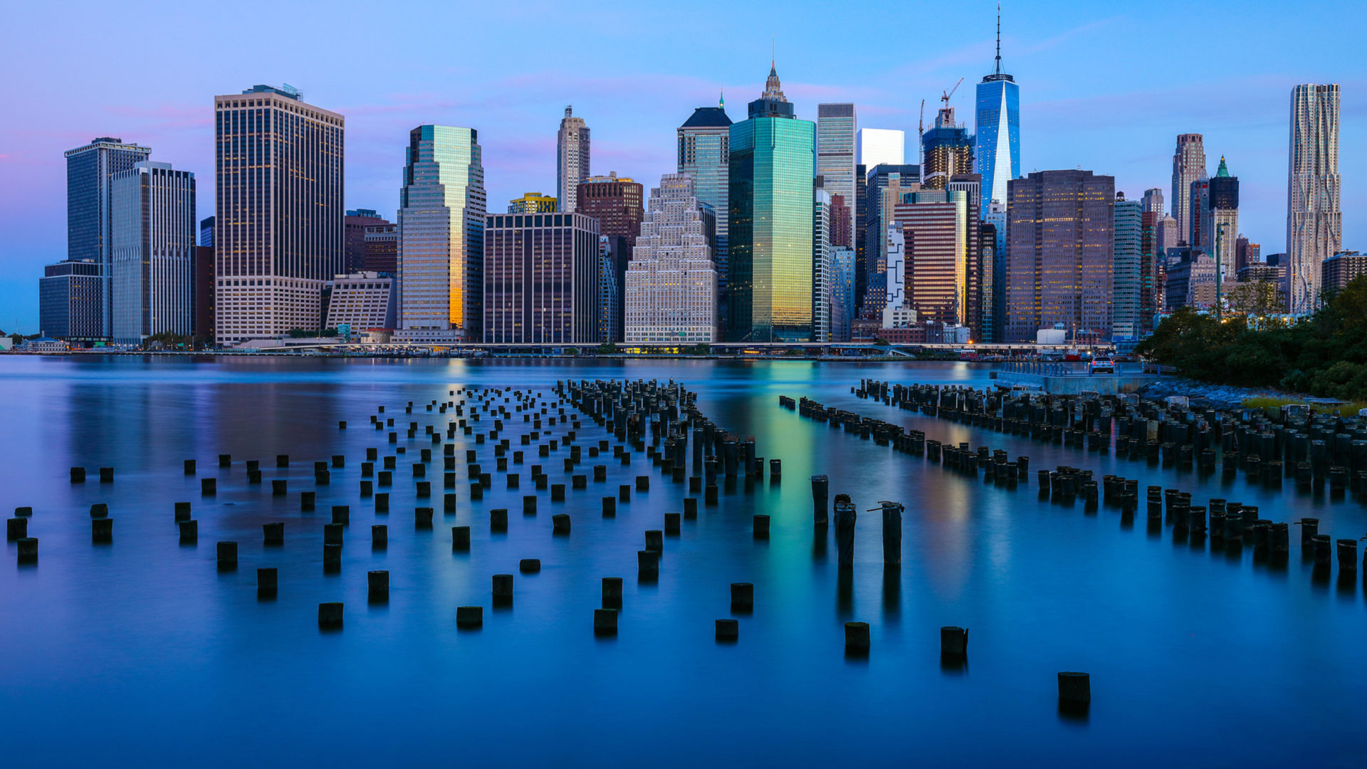 Sunrise Over Lower Manhattan Wallpapers