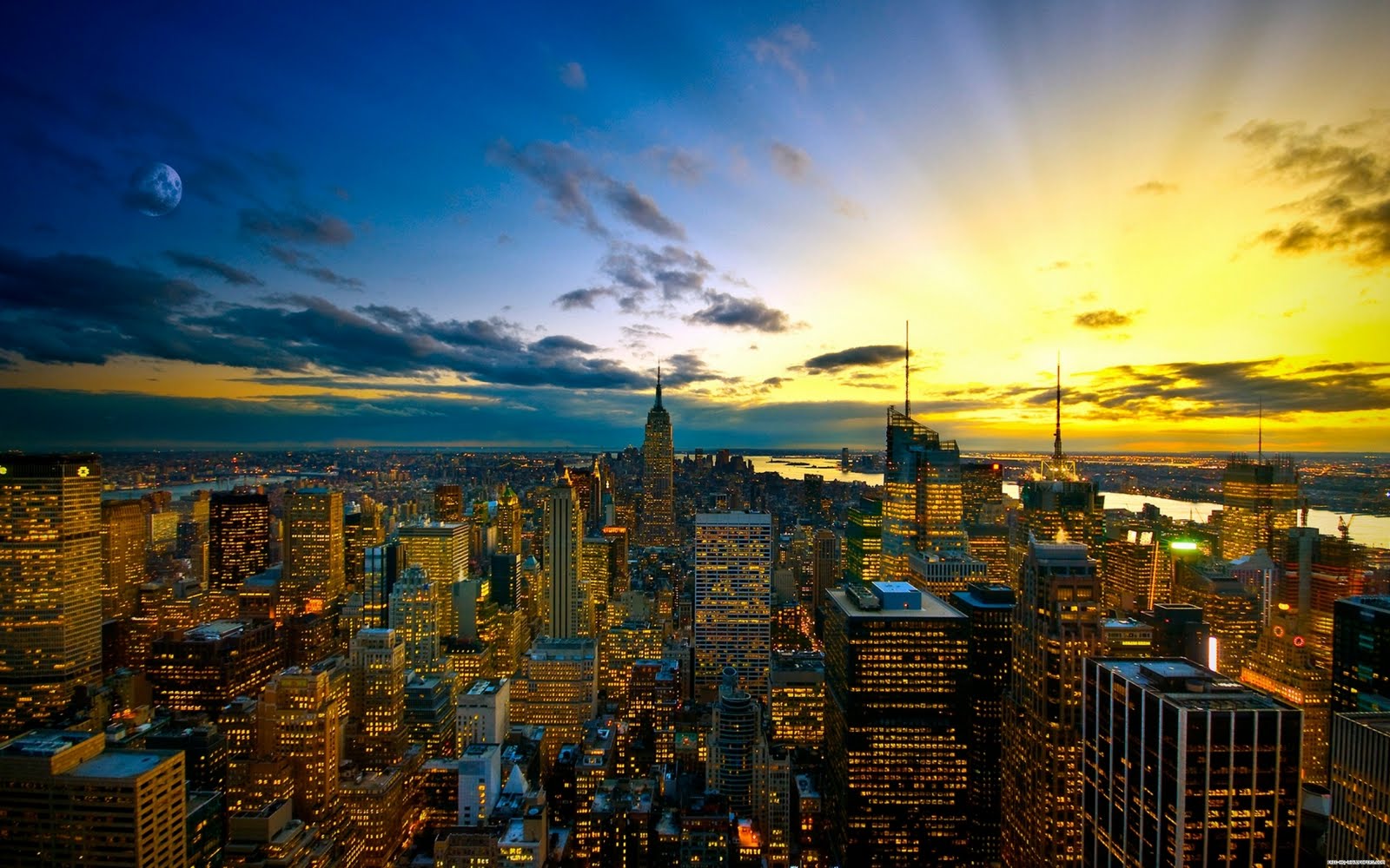 Sunrise Over Lower Manhattan Wallpapers