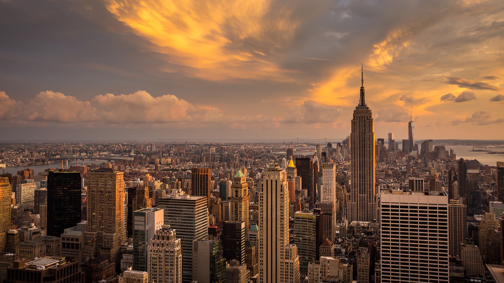 Sunrise Over Lower Manhattan Wallpapers