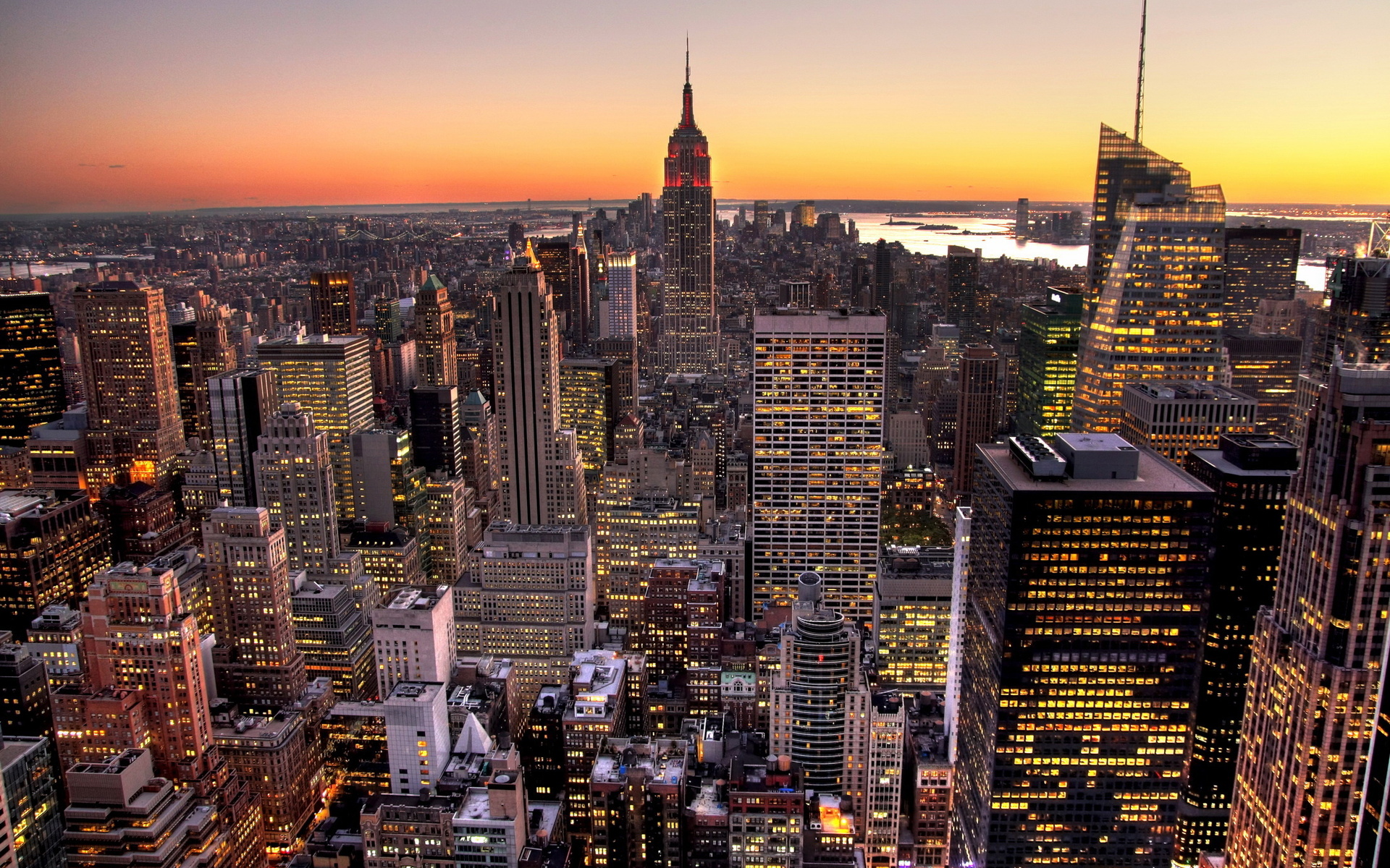 Sunrise Over Lower Manhattan Wallpapers