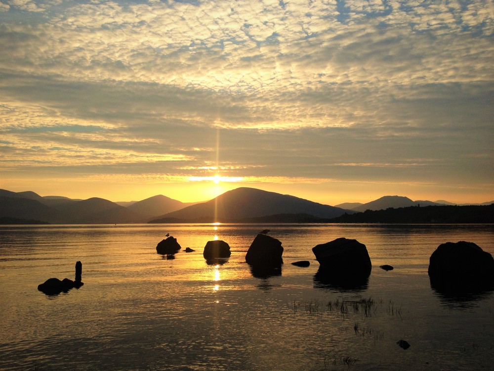 Sunrise Reflection In Loch Lomond And The Trossachs National Park Lake Wallpapers