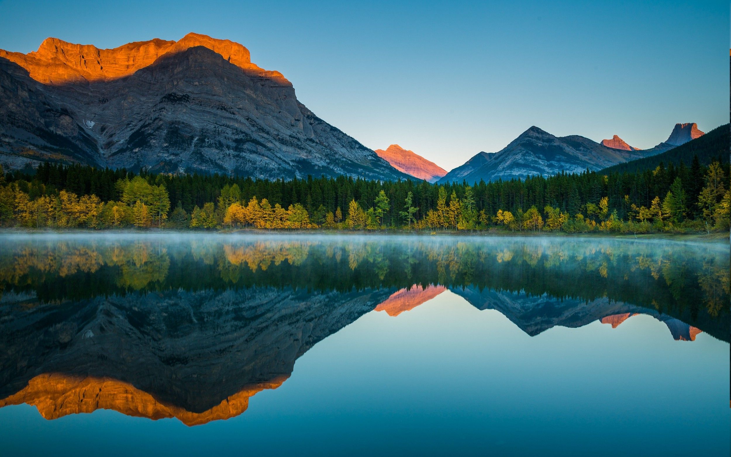 Sunrise Reflection On Lake Wallpapers