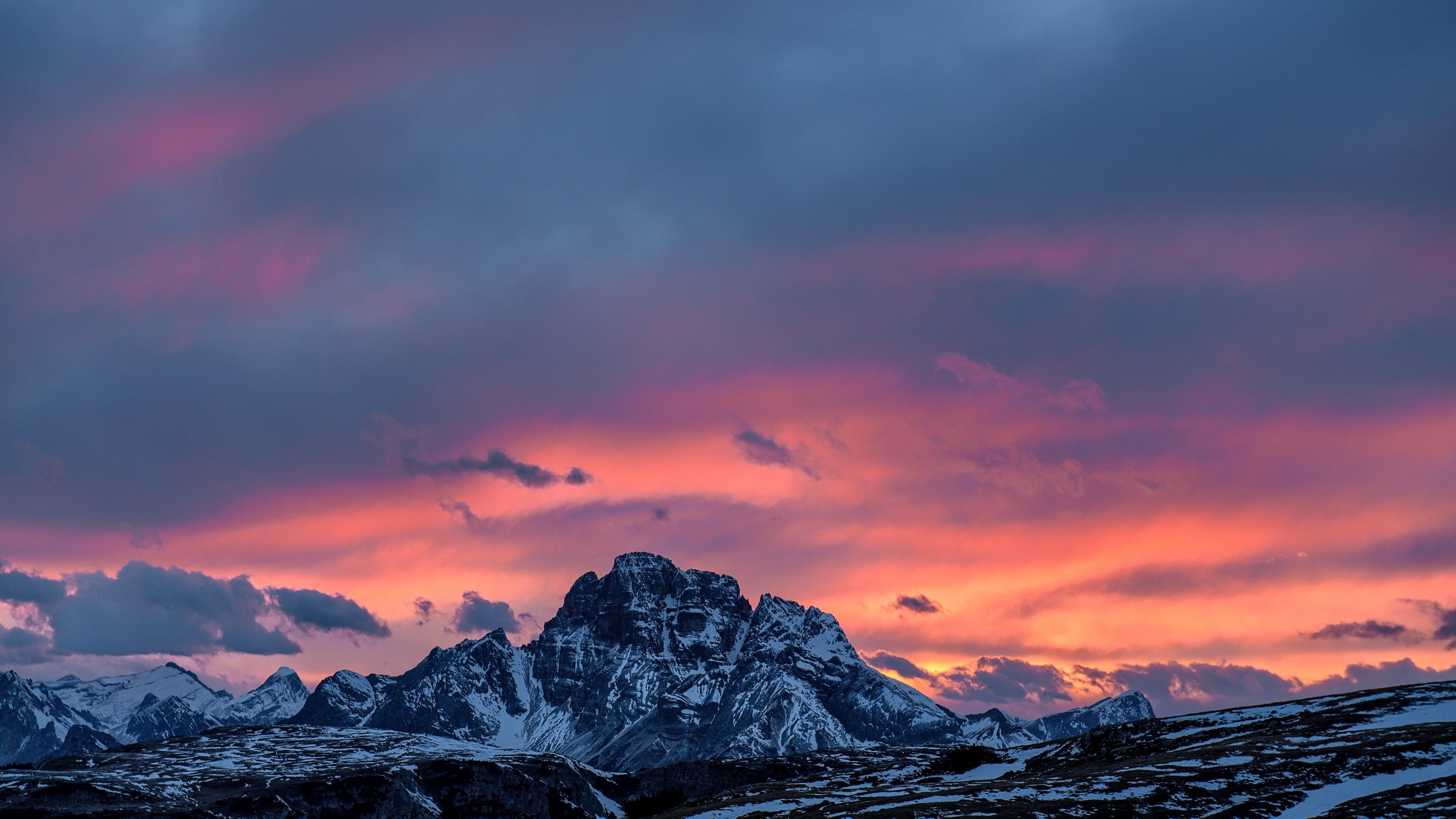Sunset 4K Mountain Photography 2021 Wallpapers