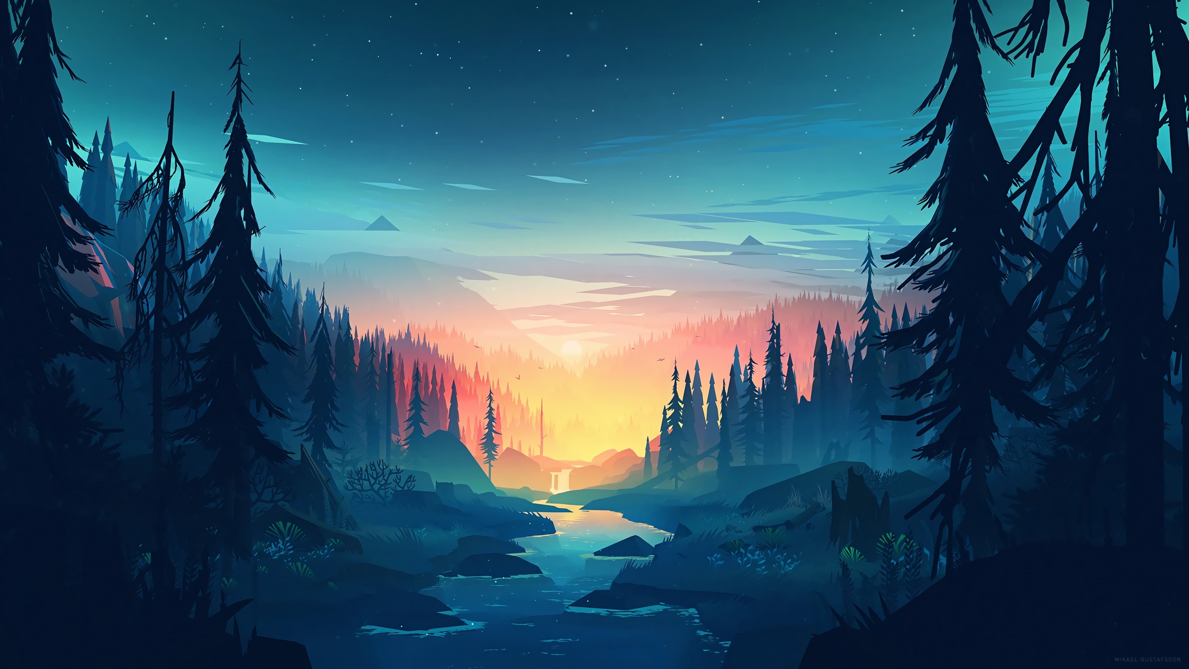 Sunset Art Wallpapers