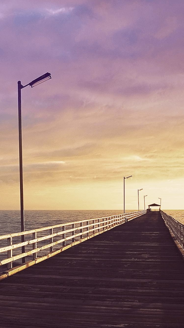 Sunset Boardwalk Wallpapers