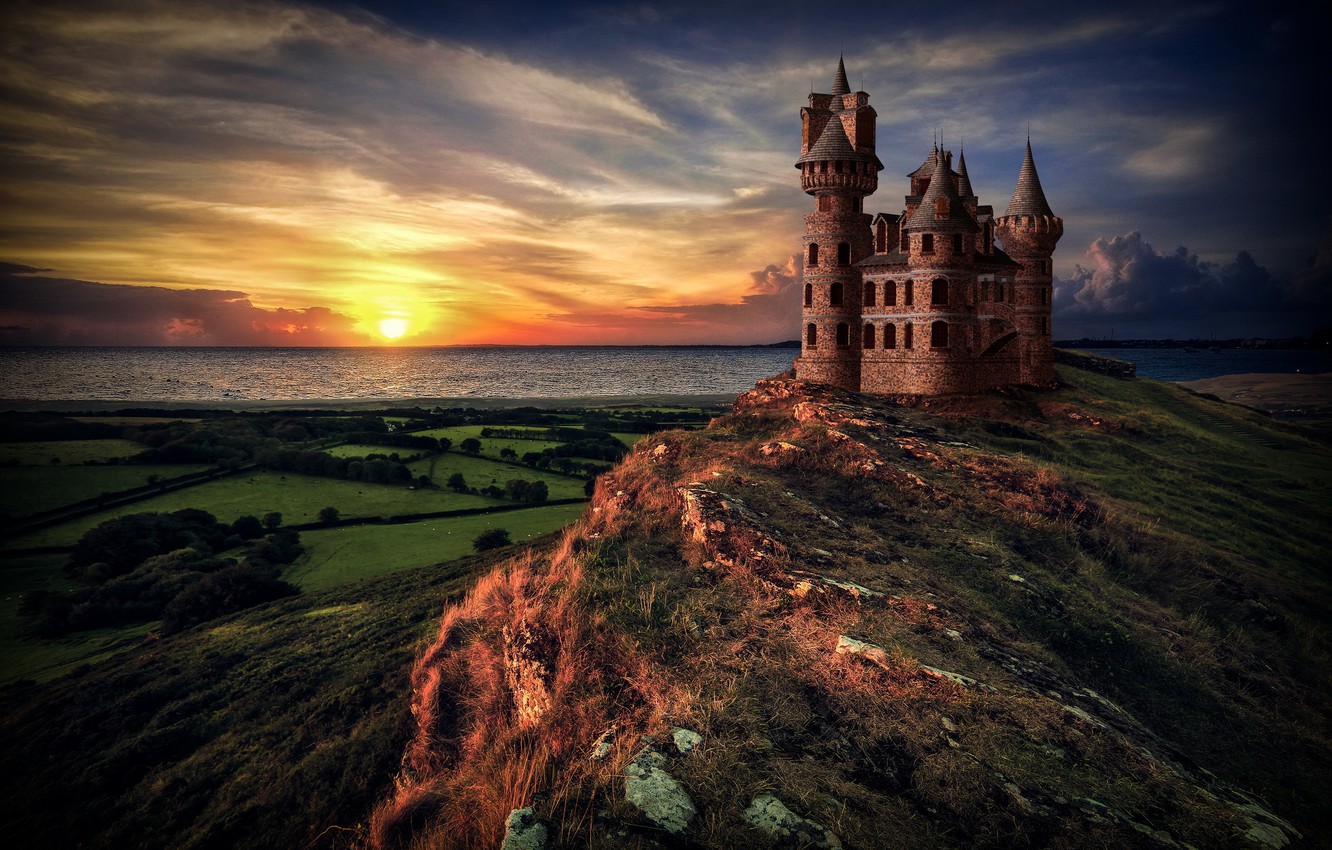 Sunset Castle Wallpapers