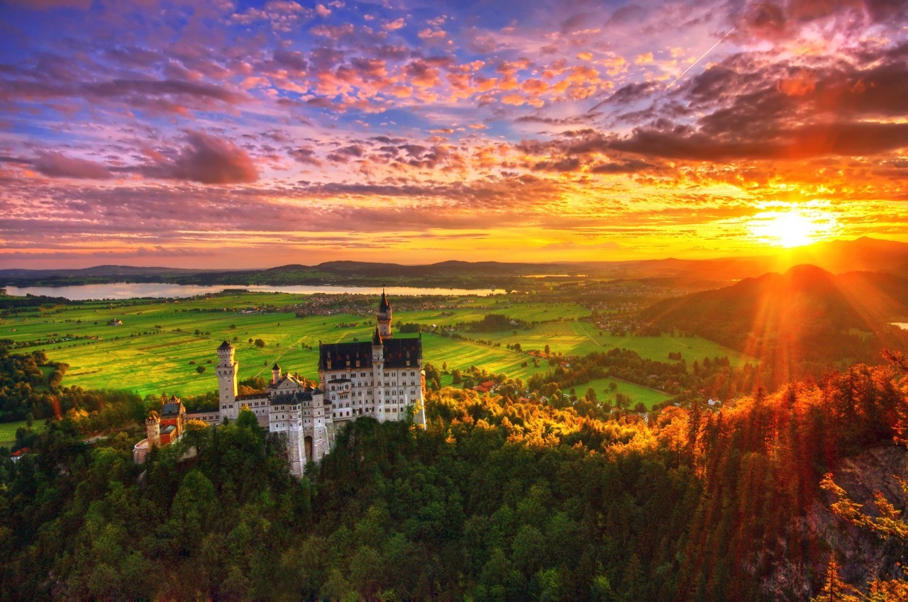 Sunset Castle Wallpapers