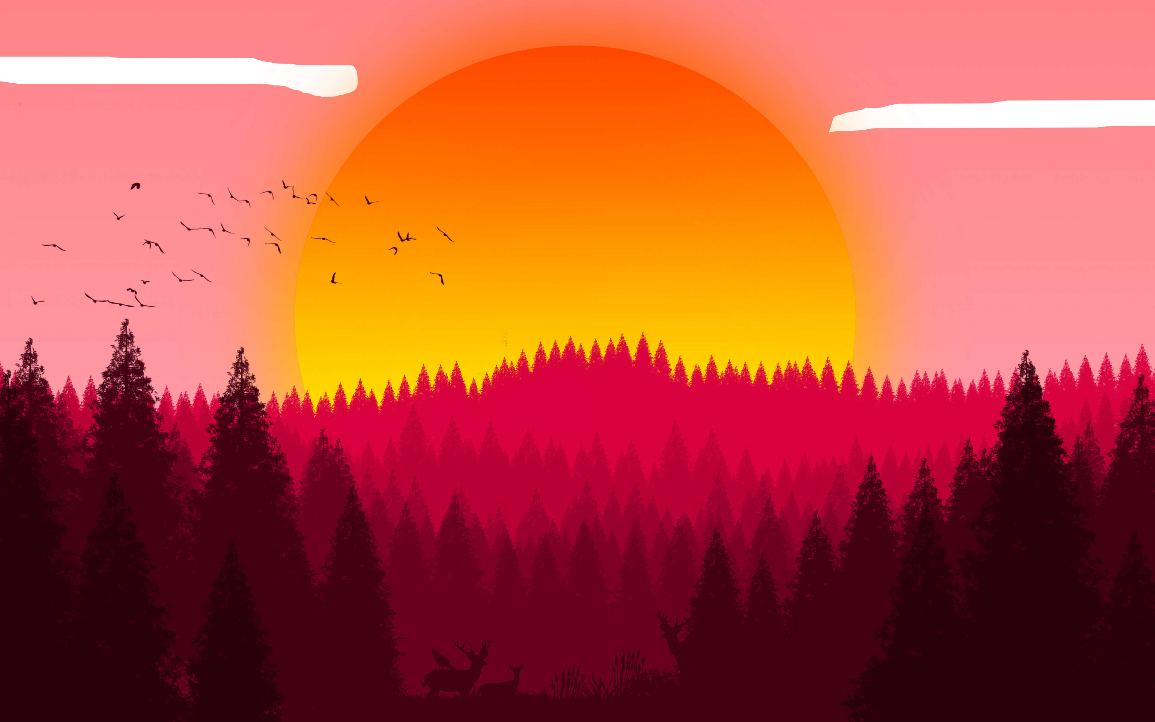 Sunset Digital Art 4K Wallpapers