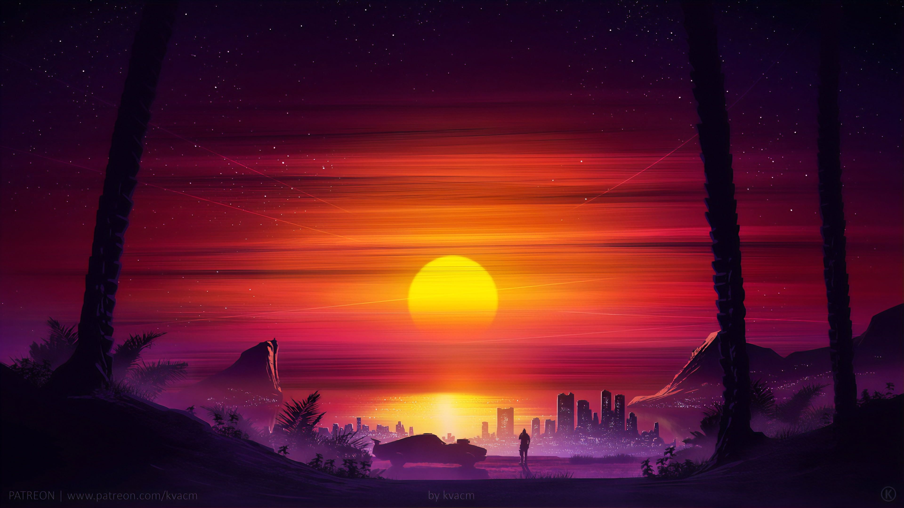 Sunset Digital Art Wallpapers