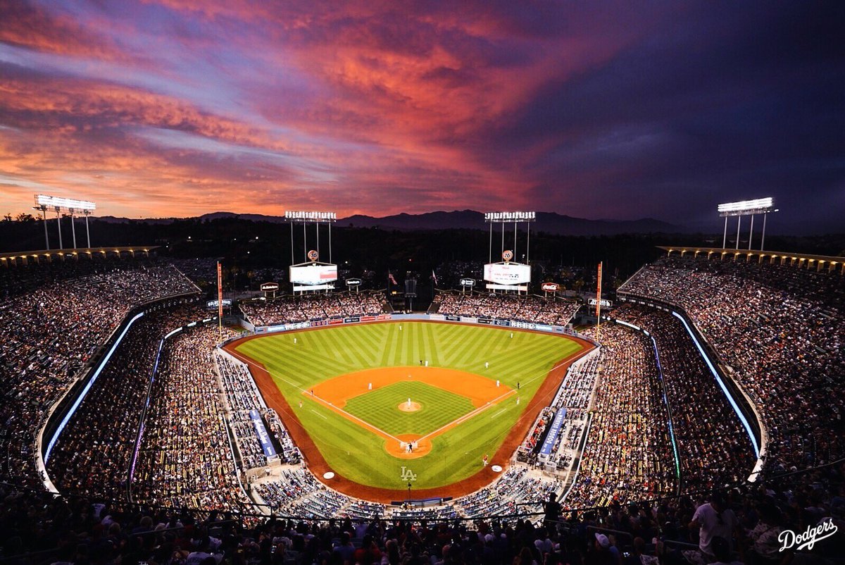 Sunset Dodger Stadium Wallpapers