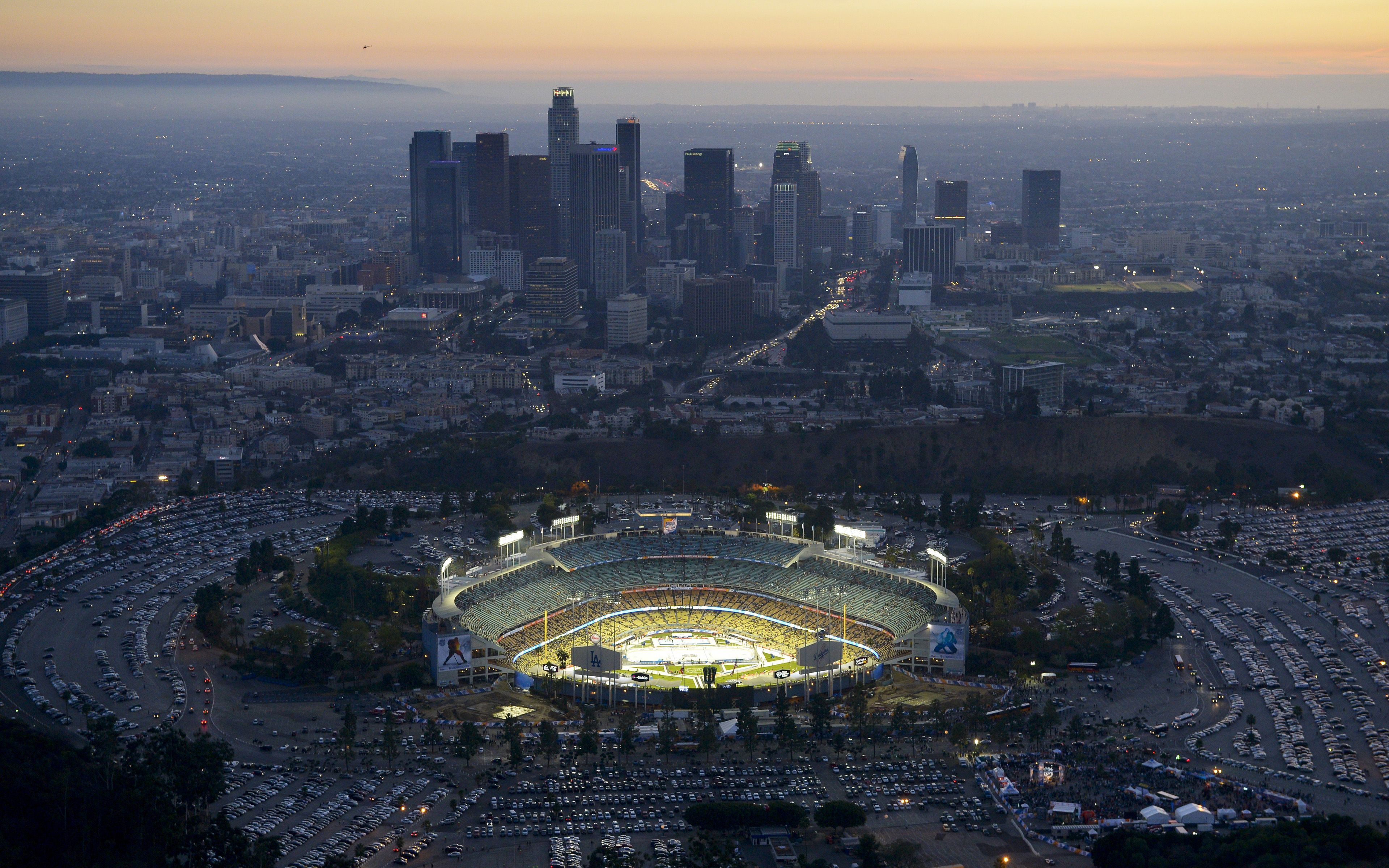 Sunset Dodger Stadium Wallpapers