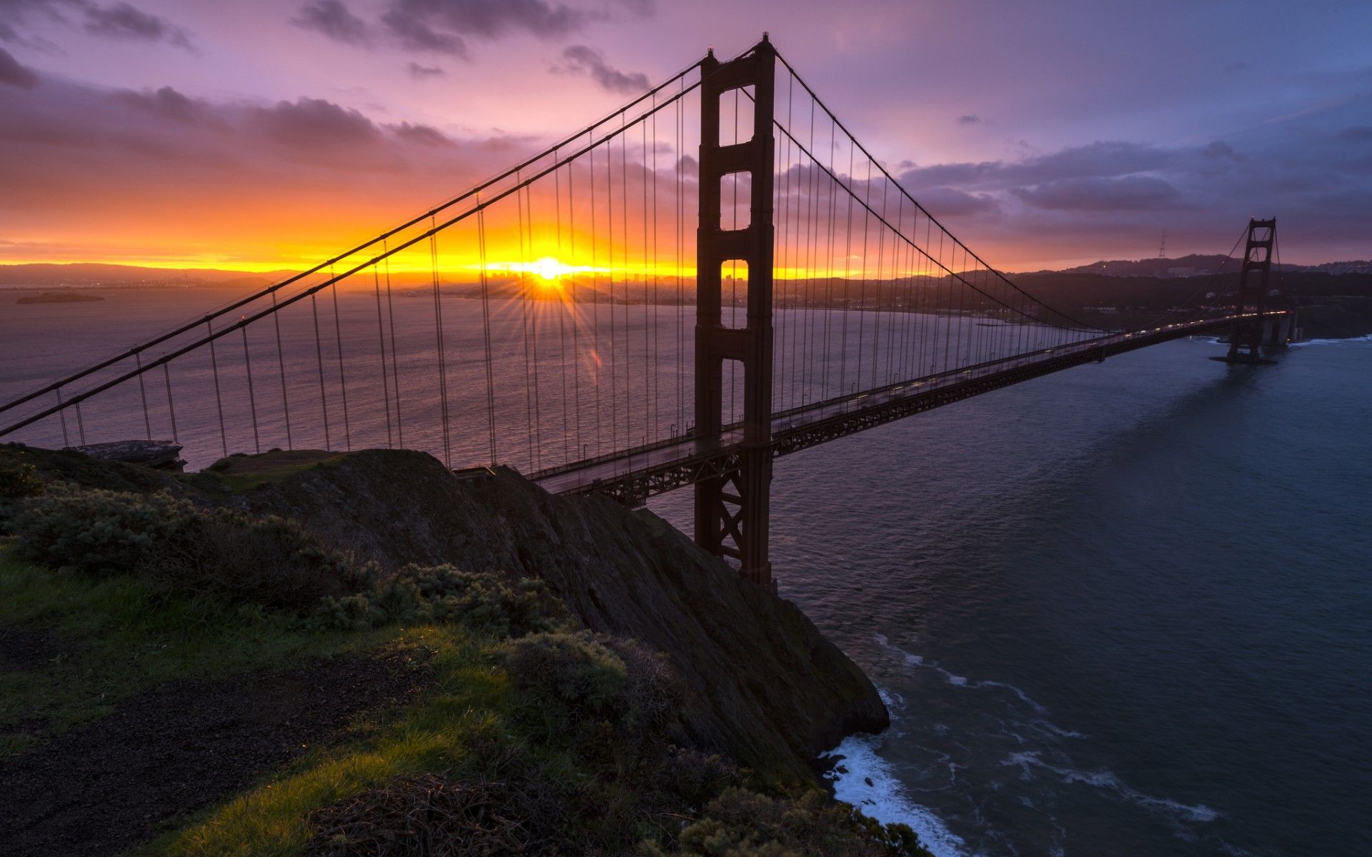 Sunset Golden Gate Bridge Wallpapers