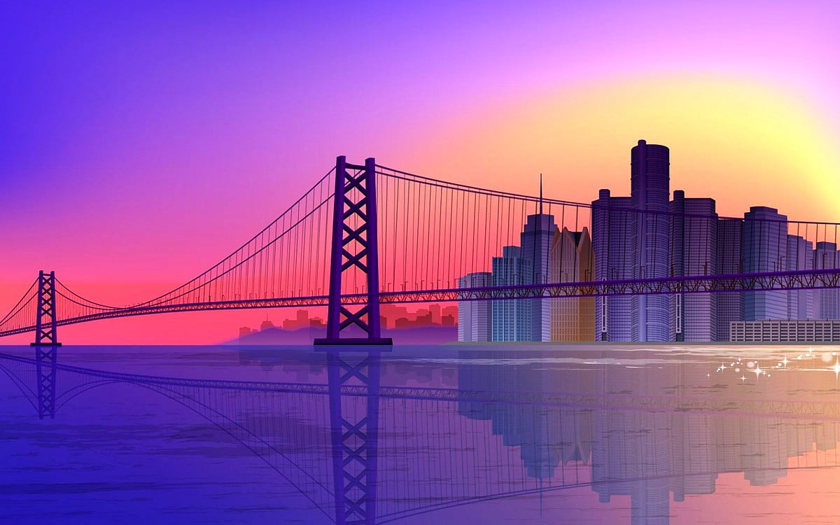 Sunset Golden Gate Bridge Wallpapers