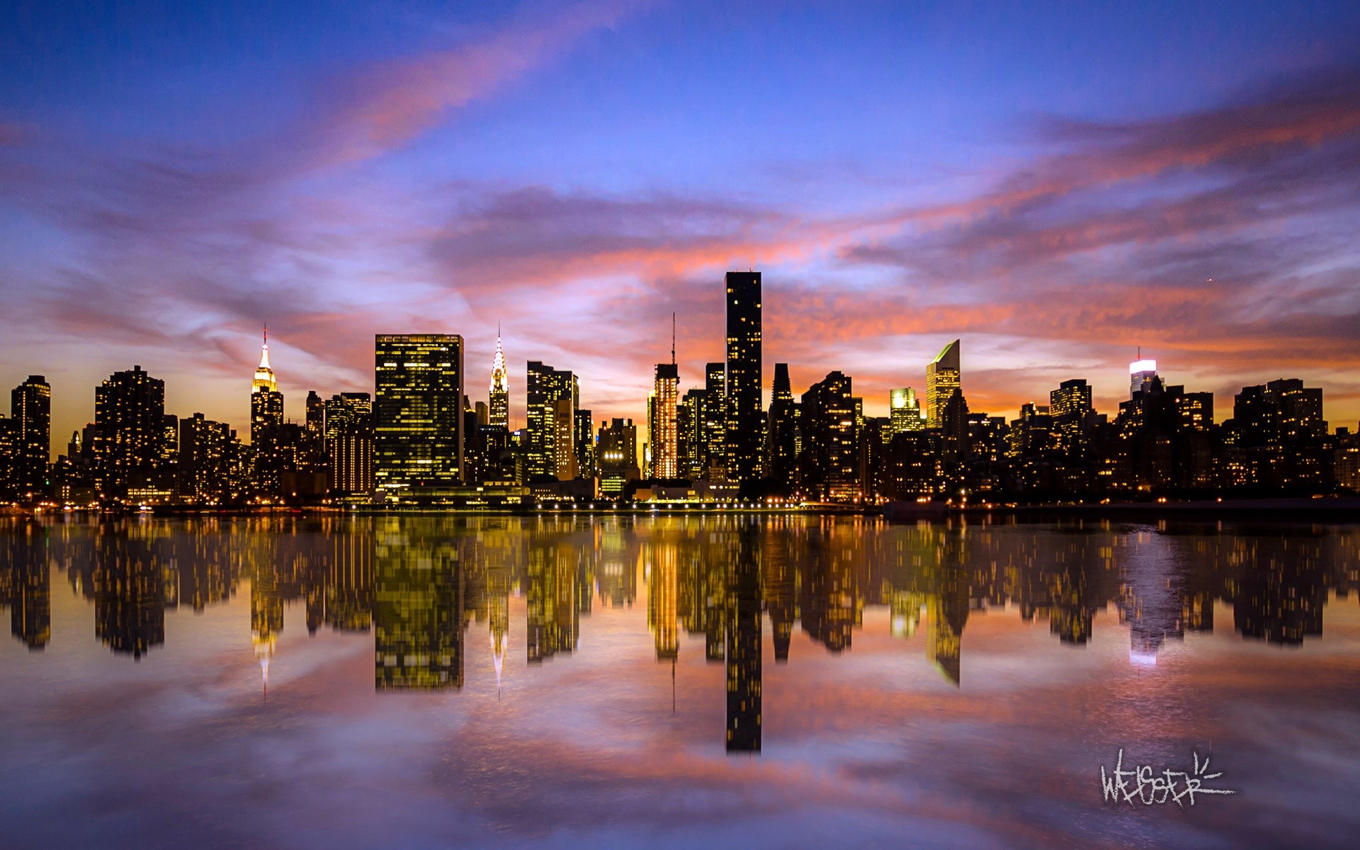 Sunset In Manhattan Wallpapers