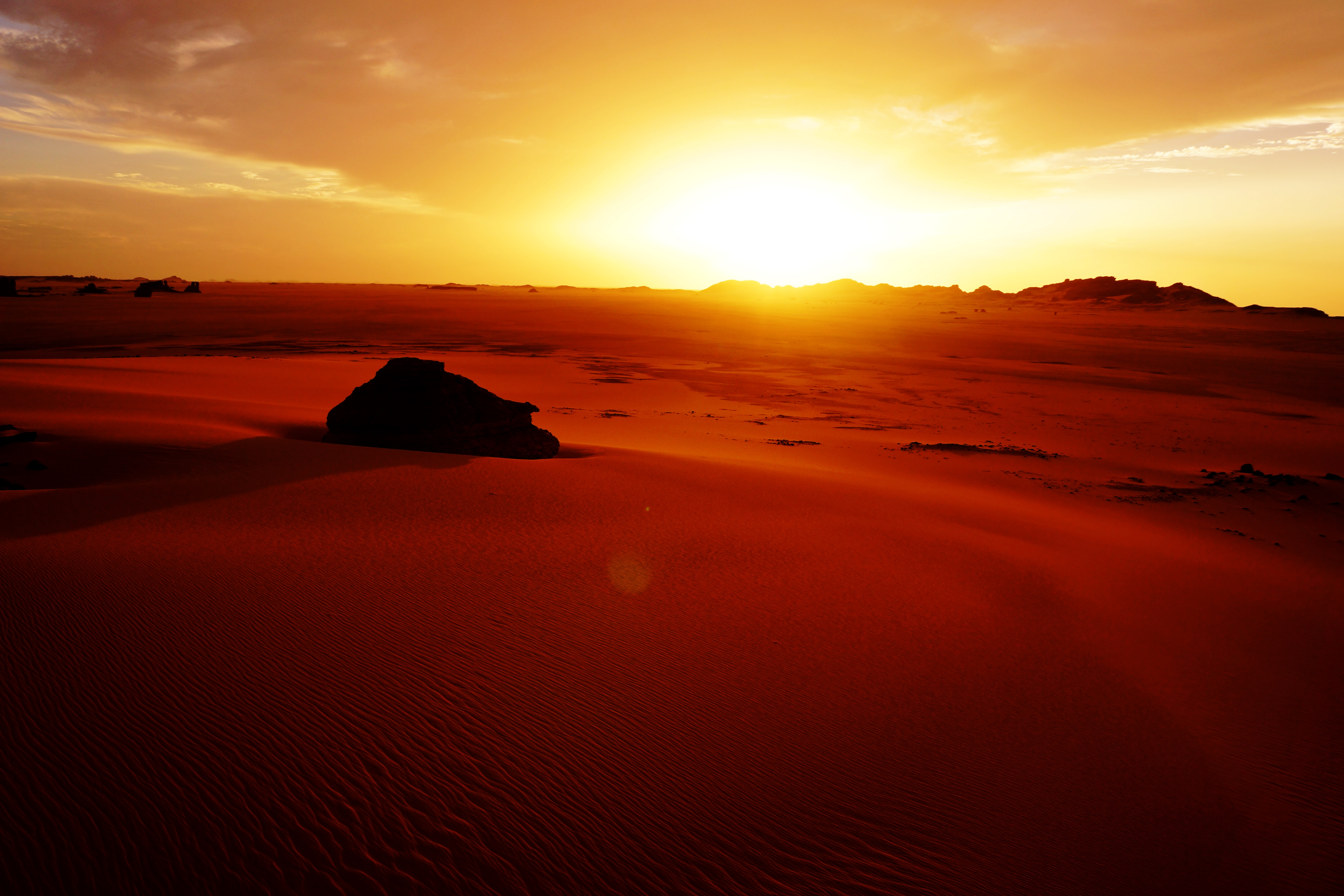 Sunset In Tassili Algeria Wallpapers