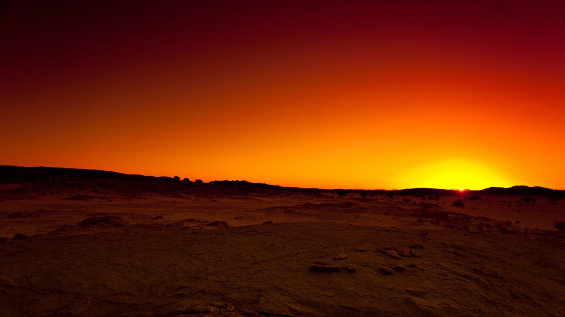 Sunset In Tassili Algeria Wallpapers