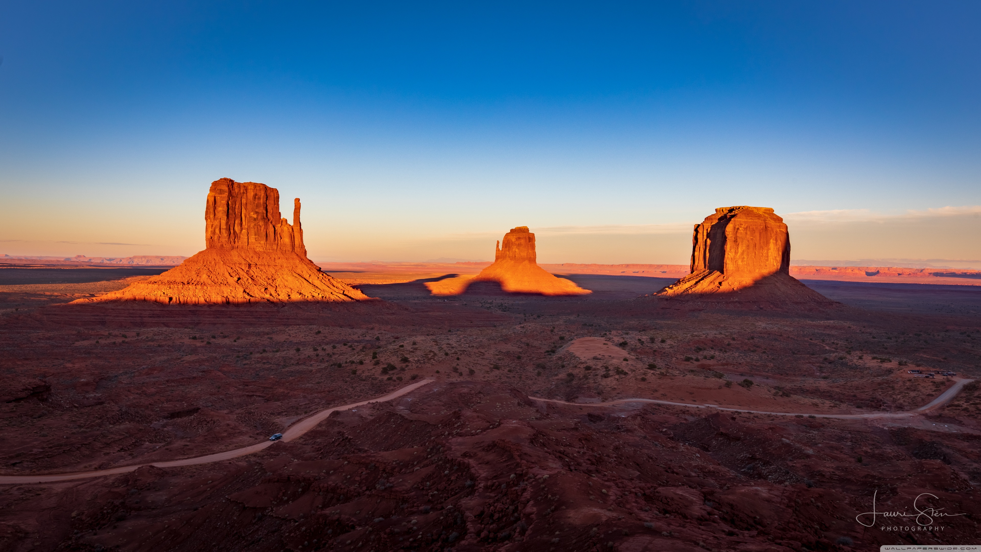 Sunset In Volcano Desert Wallpapers