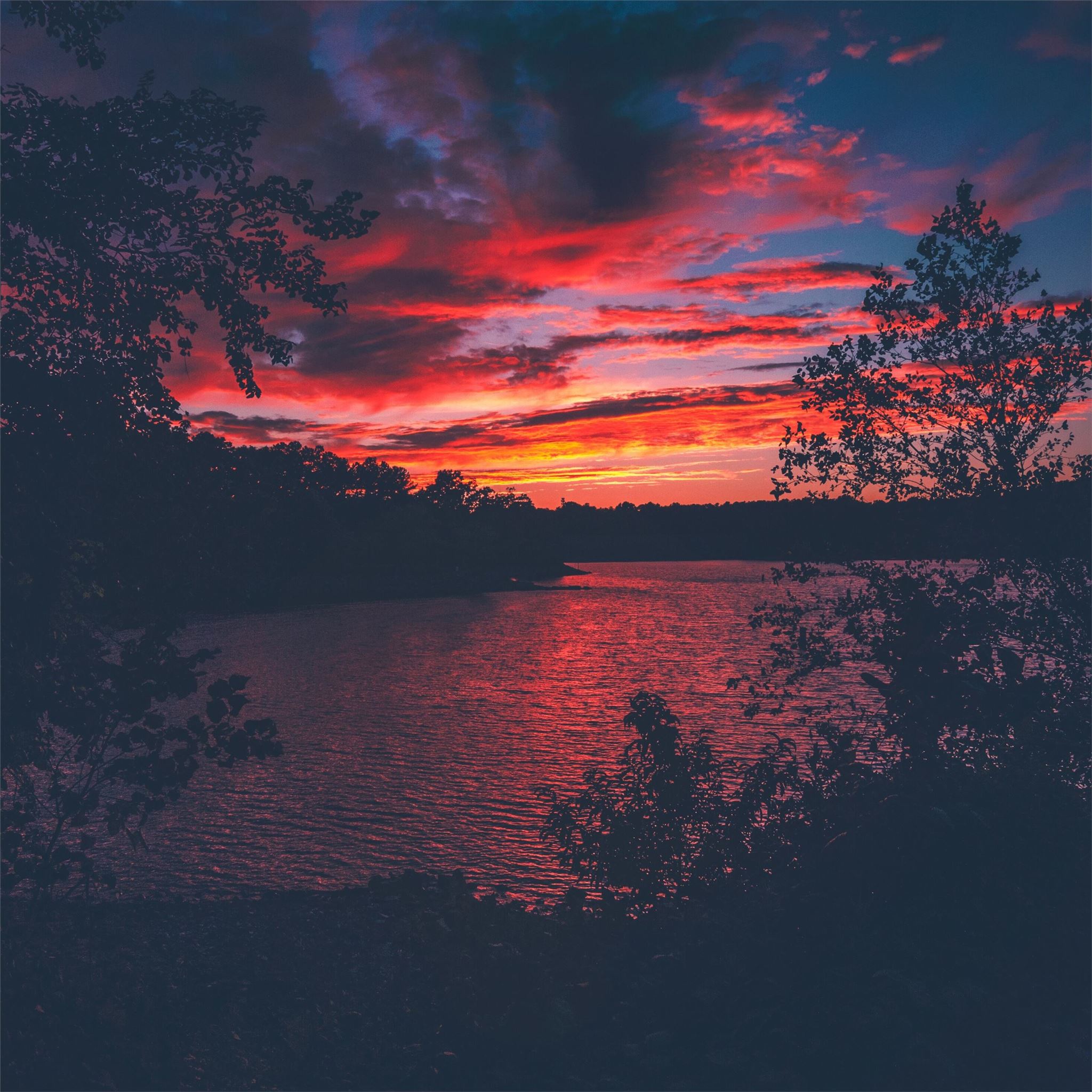 Sunset Lake View Wallpapers