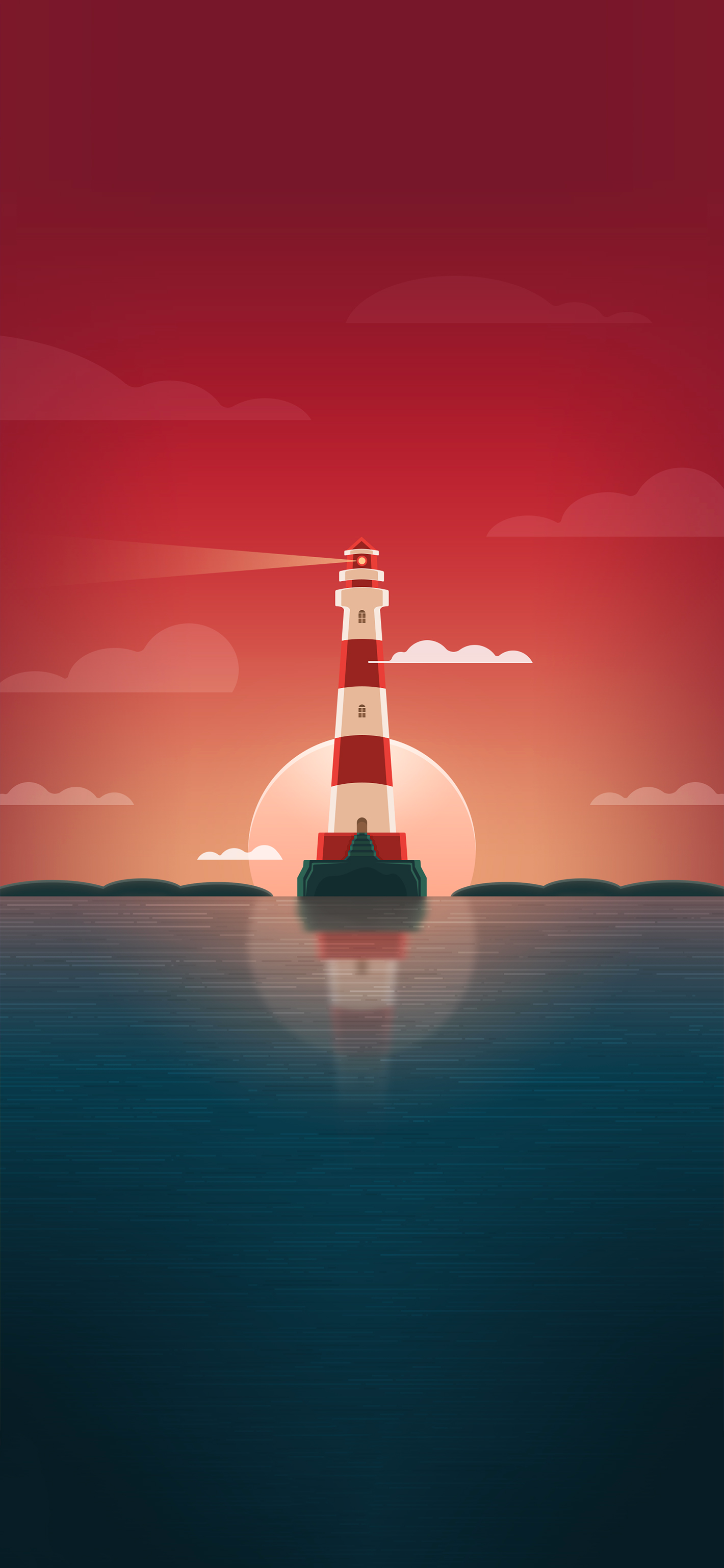 Sunset Near Lighthouse Wallpapers