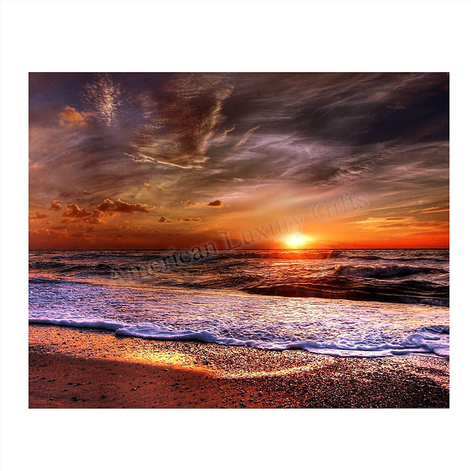 Sunset Near Ocean Art Wallpapers