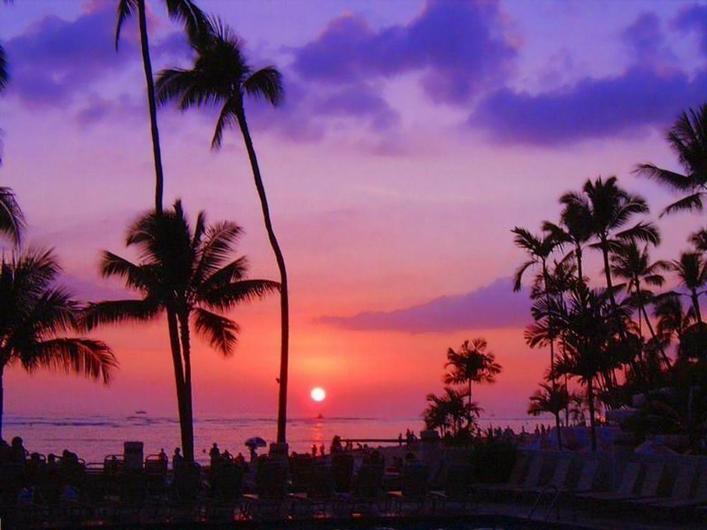Sunset Ocean Hawaii Wallpapers