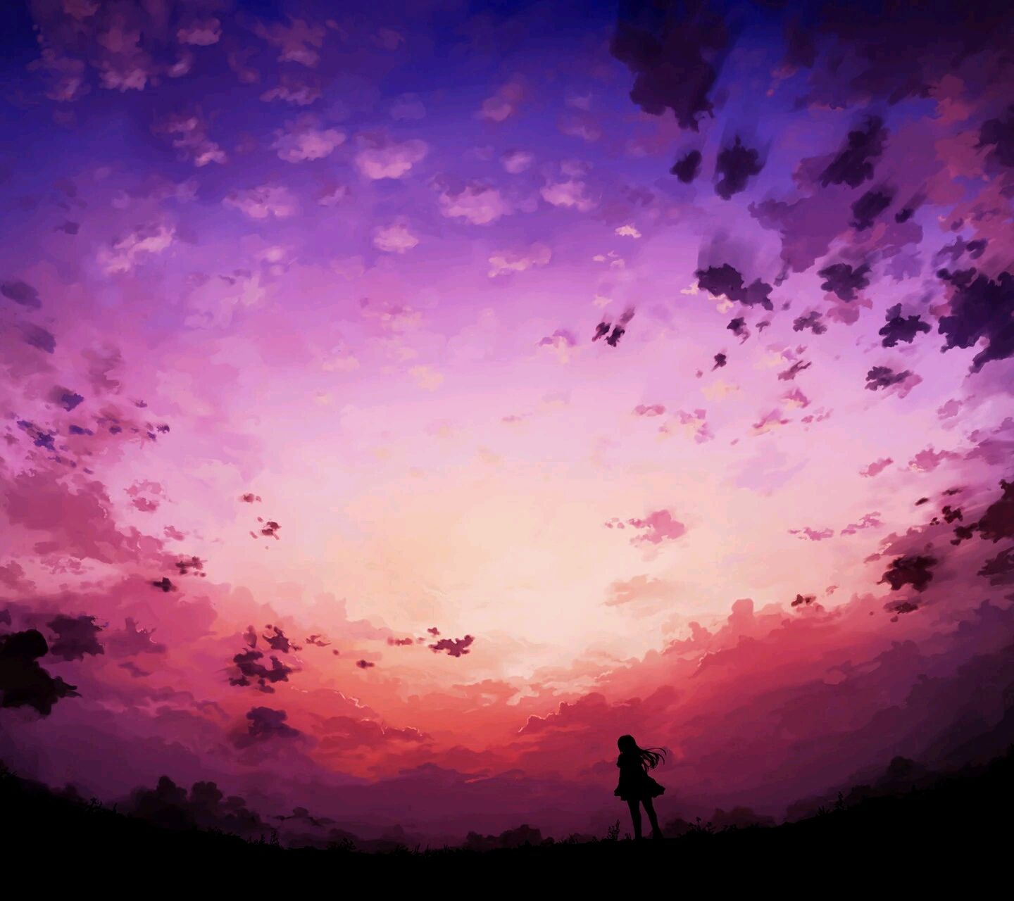 Sunset Purple Clouds Wallpapers