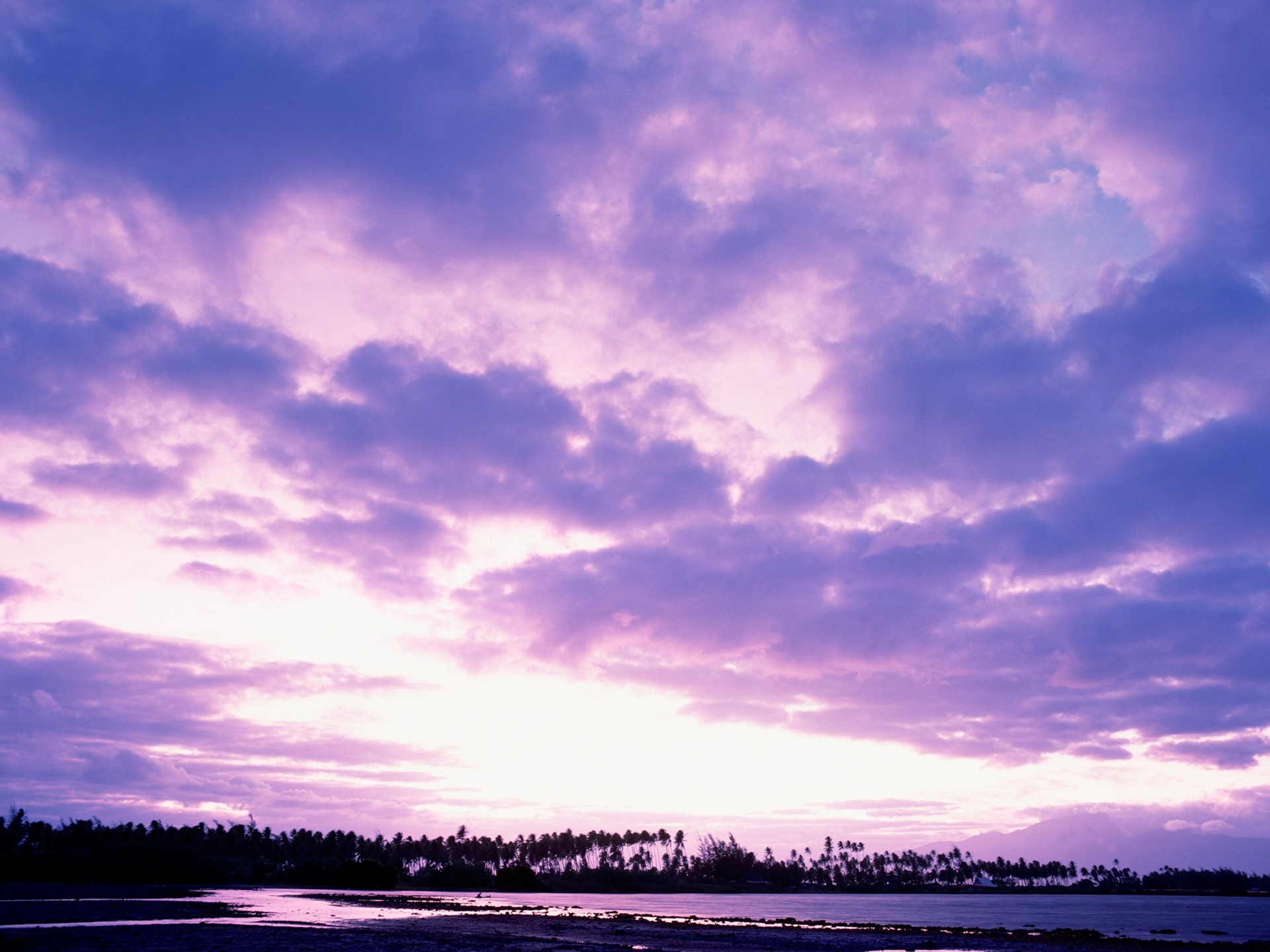 Sunset Purple Clouds Wallpapers