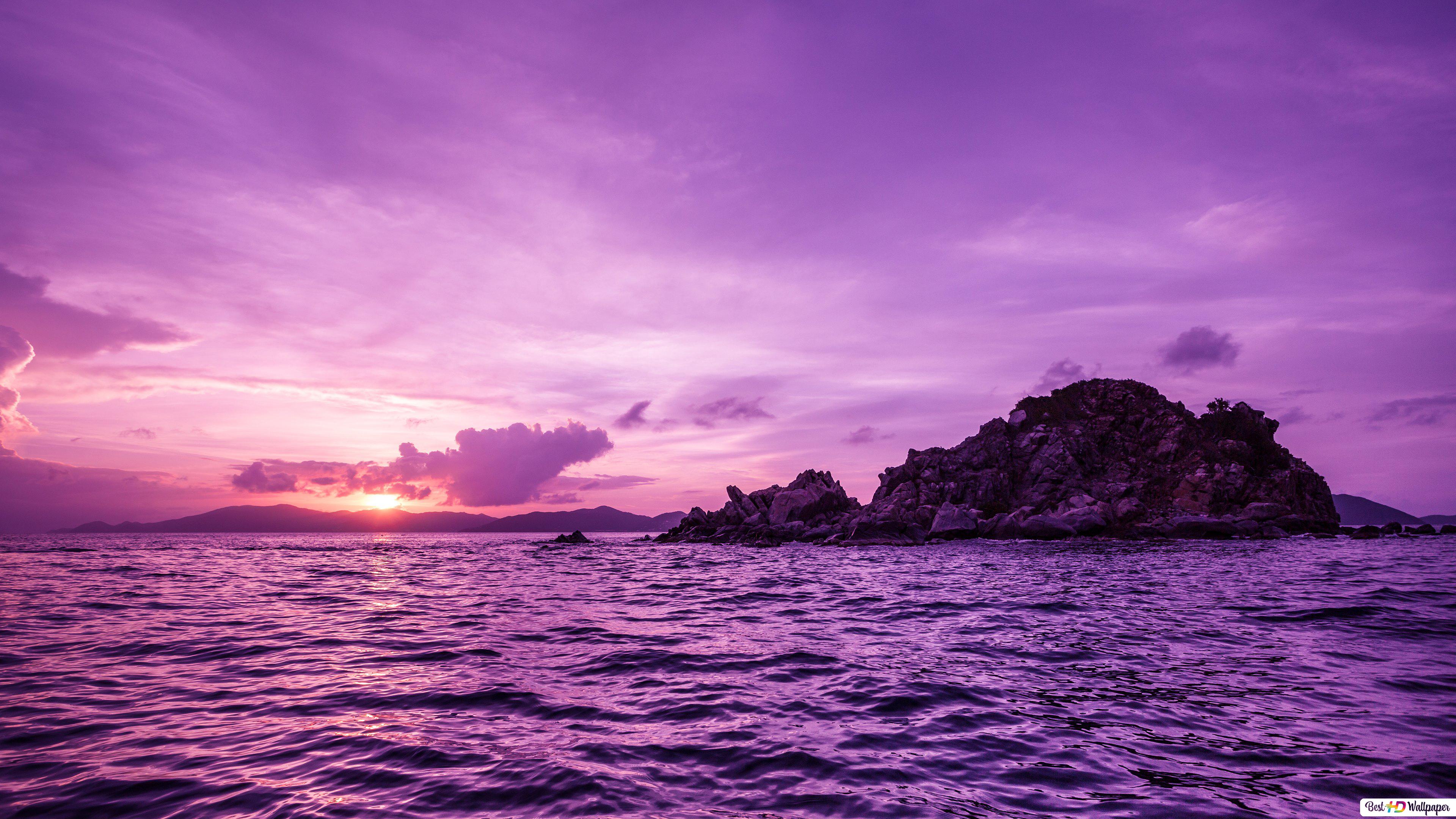 Sunset Purple Clouds Wallpapers