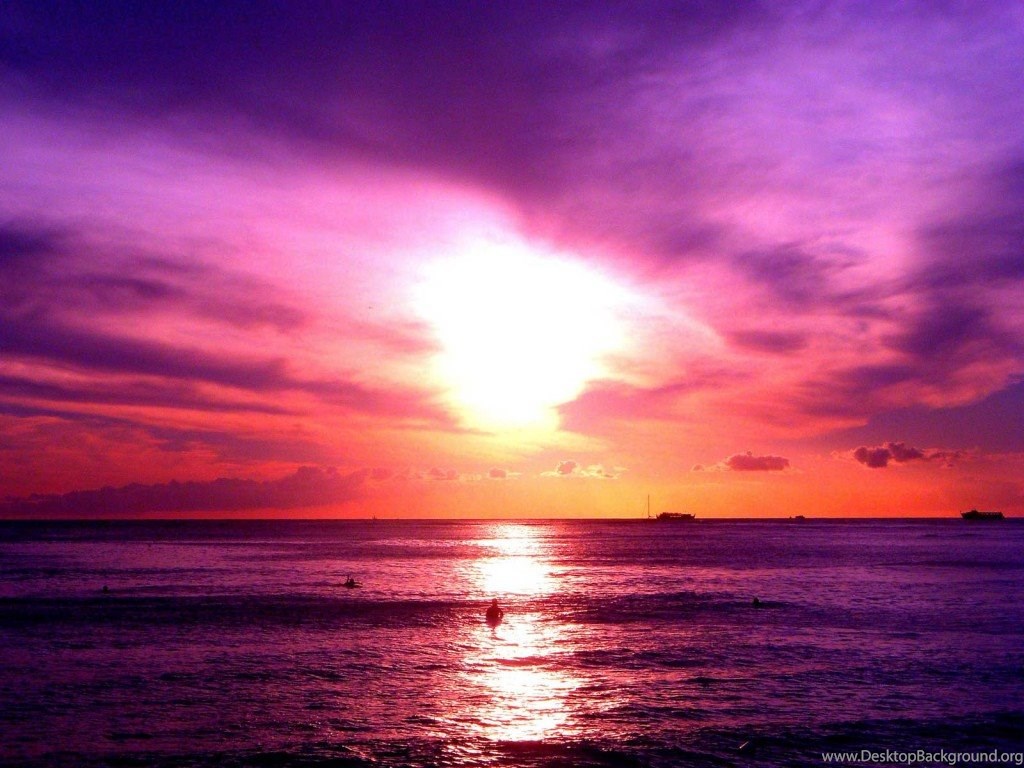 Sunset Purple Clouds Wallpapers