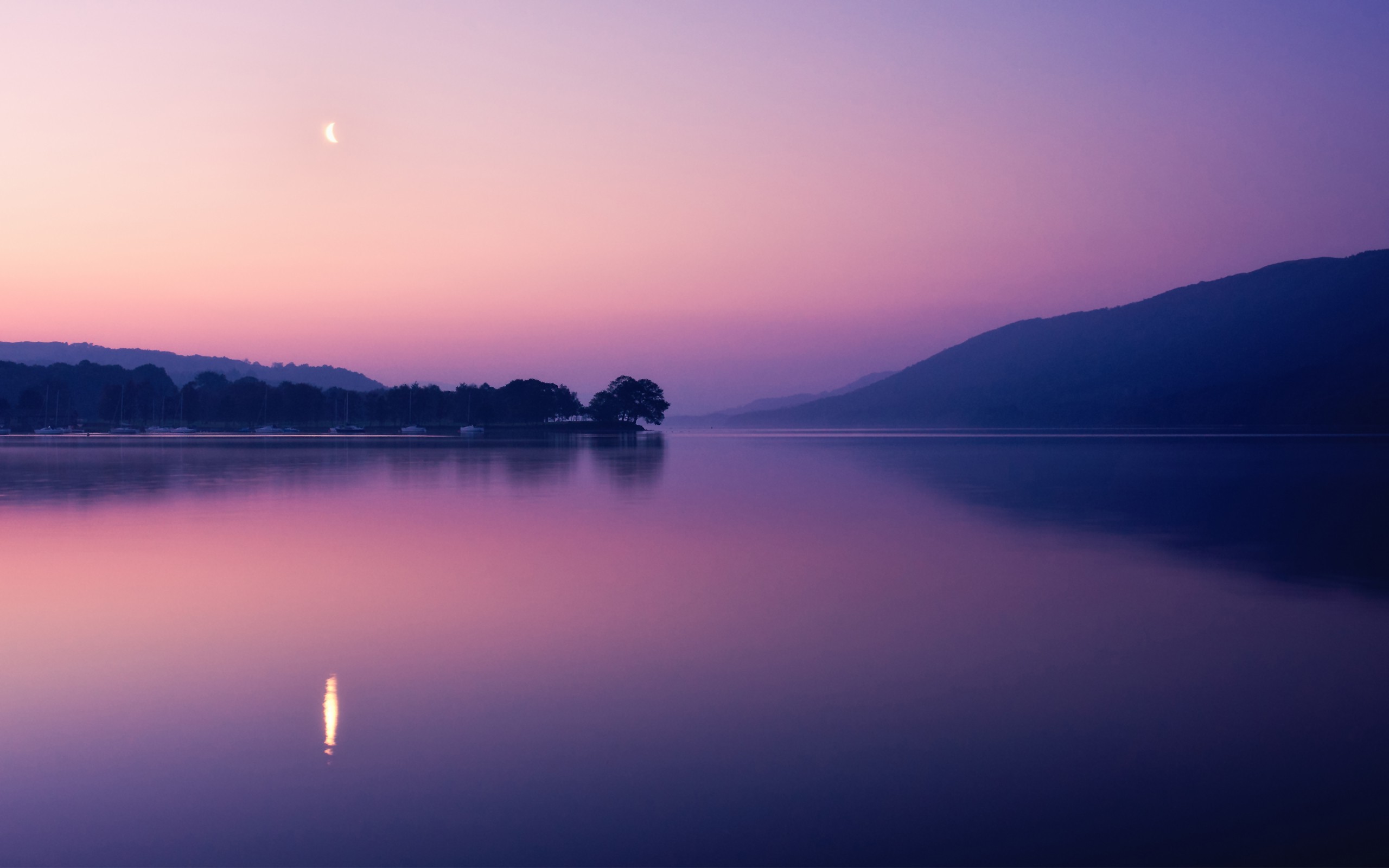 Sunset Reflection In Lake Wallpapers