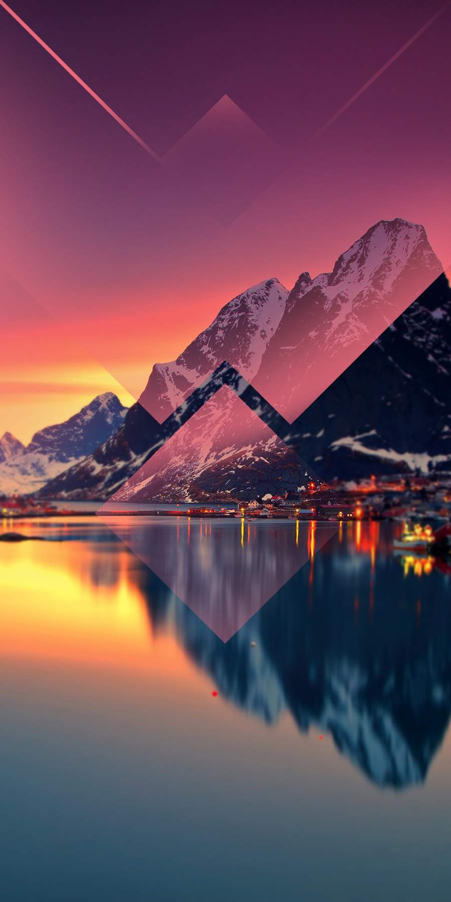 Sunset Reflection In Lake Wallpapers