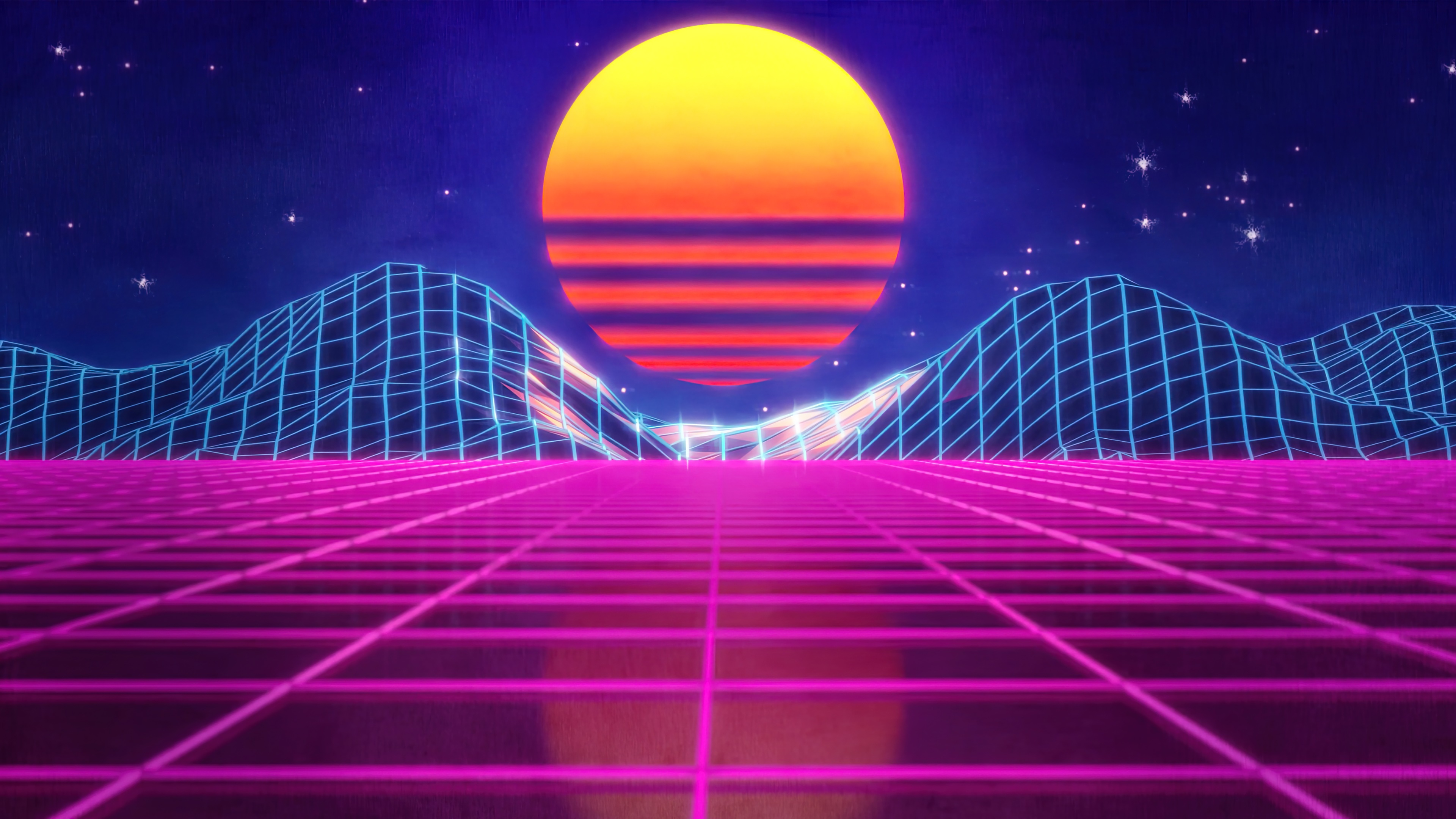 Sunset Retrowave Synthwave Wallpapers