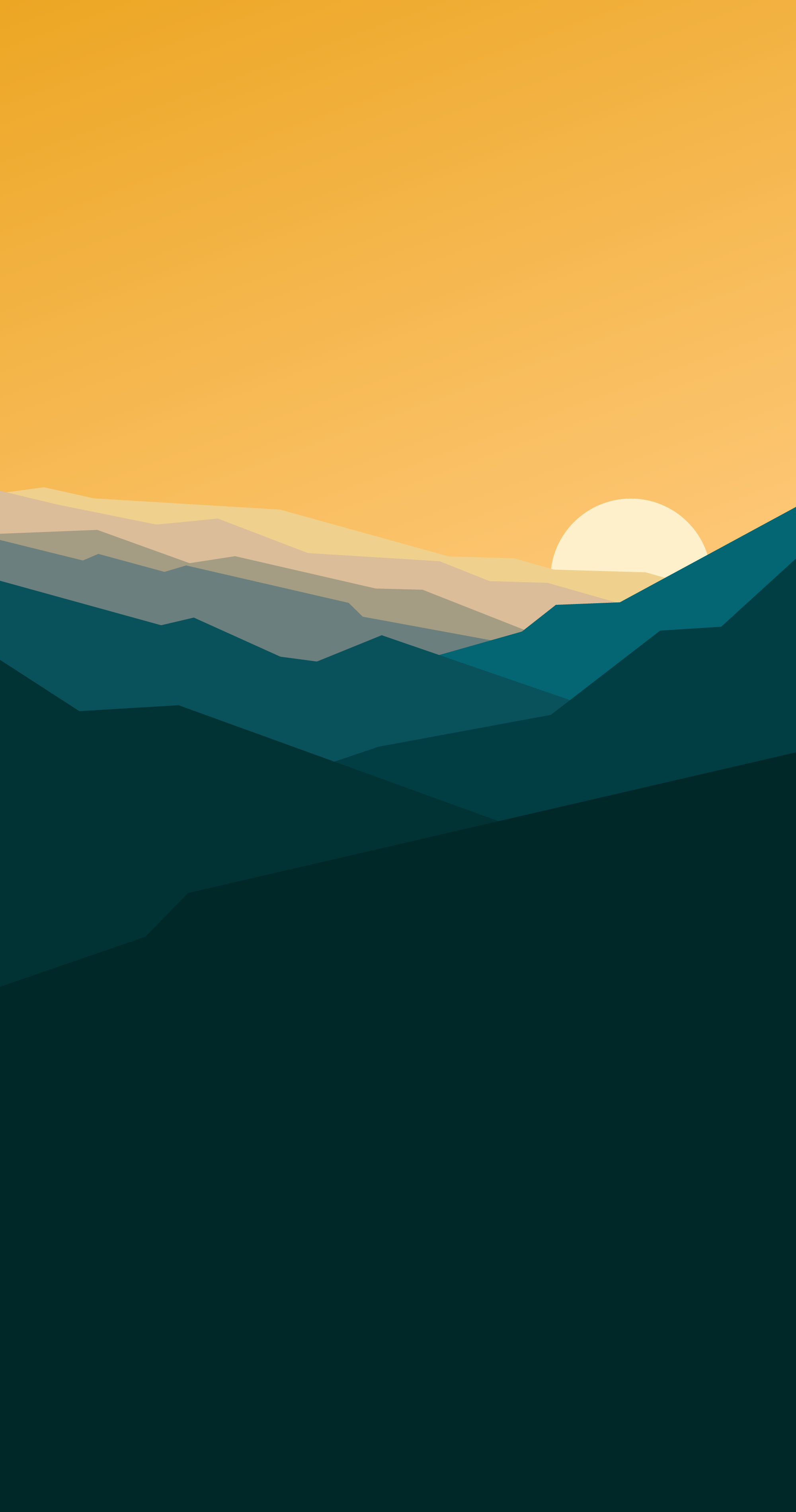 Sunset Scenery Minimal Wallpapers