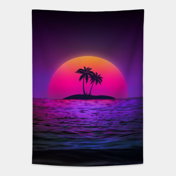 Sunset Sea Outrun Wallpapers